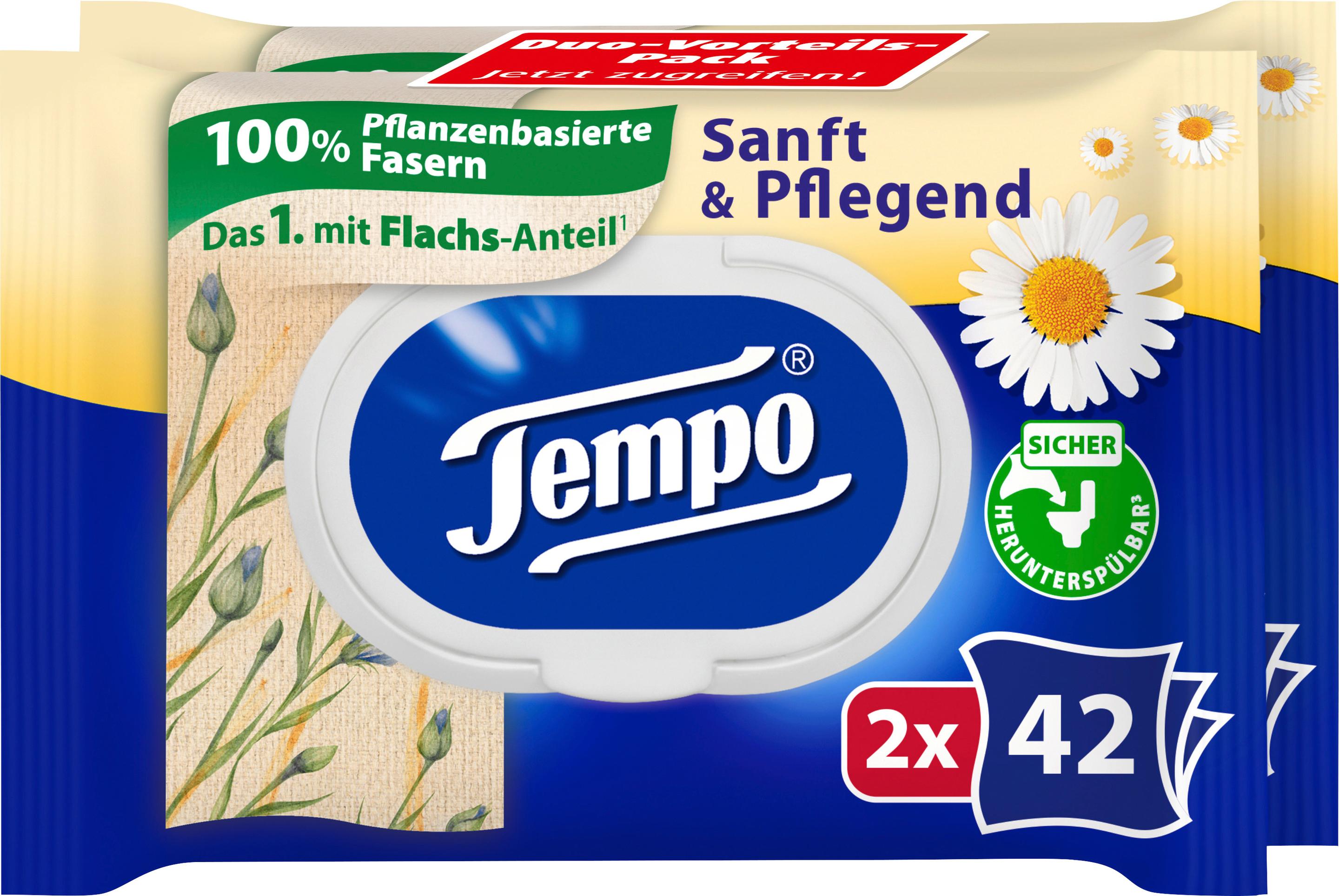 Tempo Feuchte Toilettentücher Sanft&Pflegend