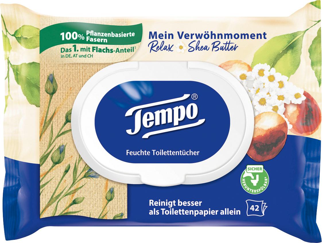 Tempo Feuchtes Toilettenpapier Shea Butter