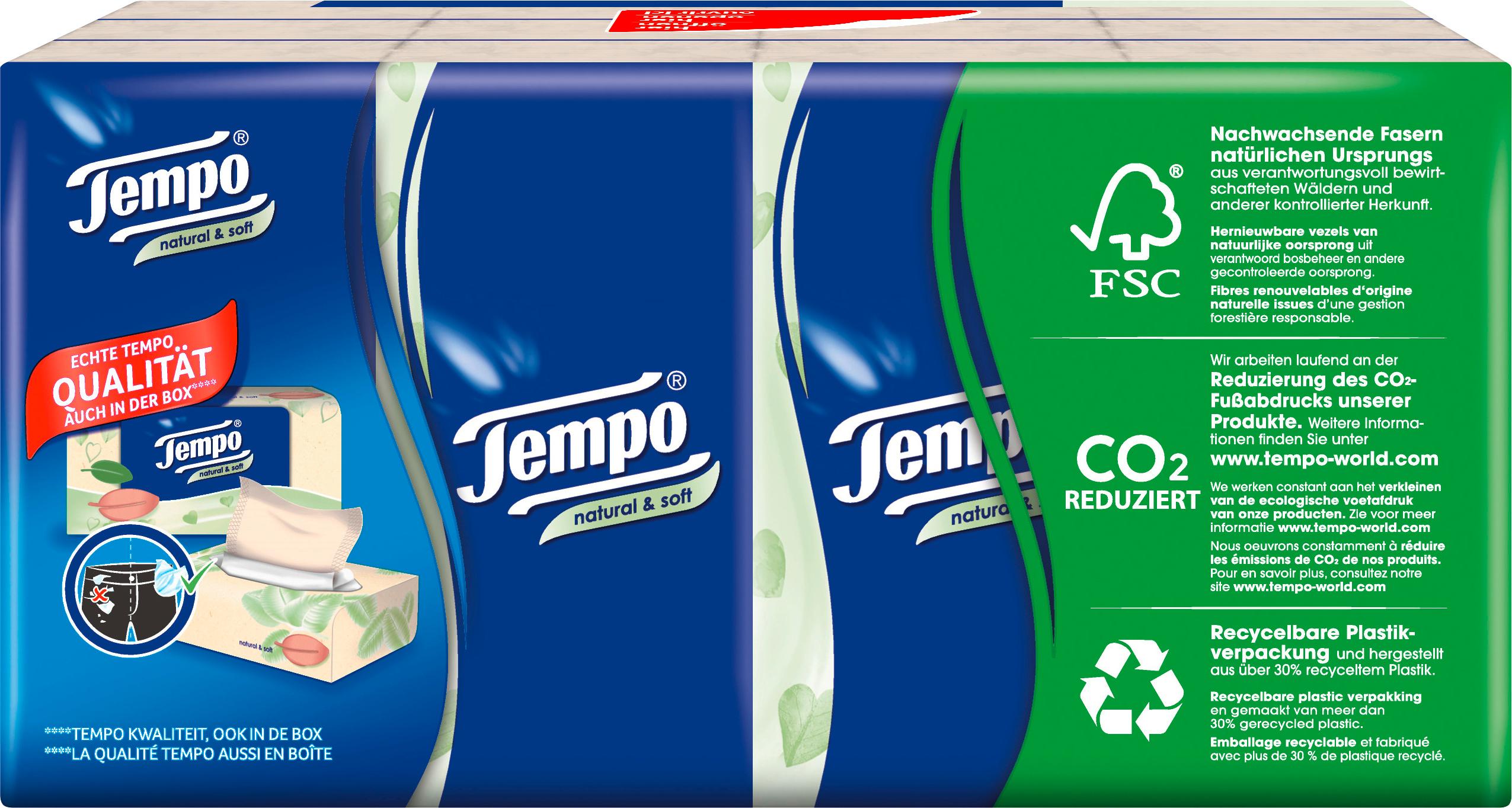 Produktbild Tempo Taschentücher natural&soft 2 von 8