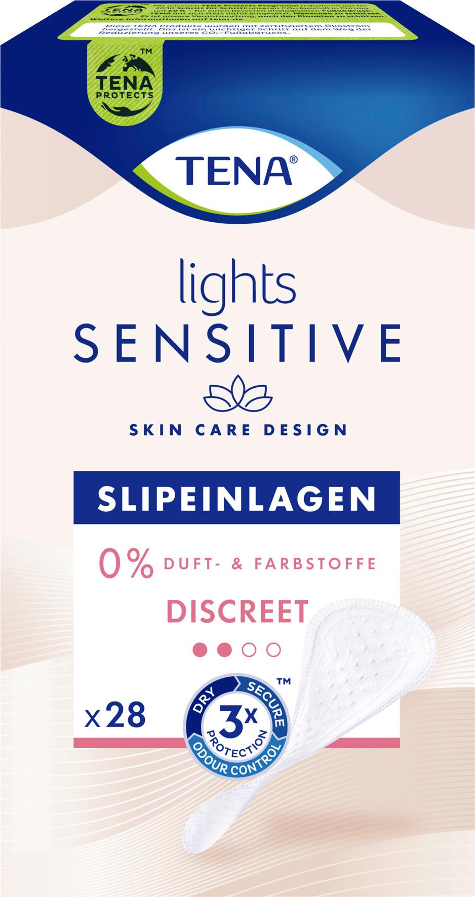 Tena lights Sensitive Discreet Slipeinlagen