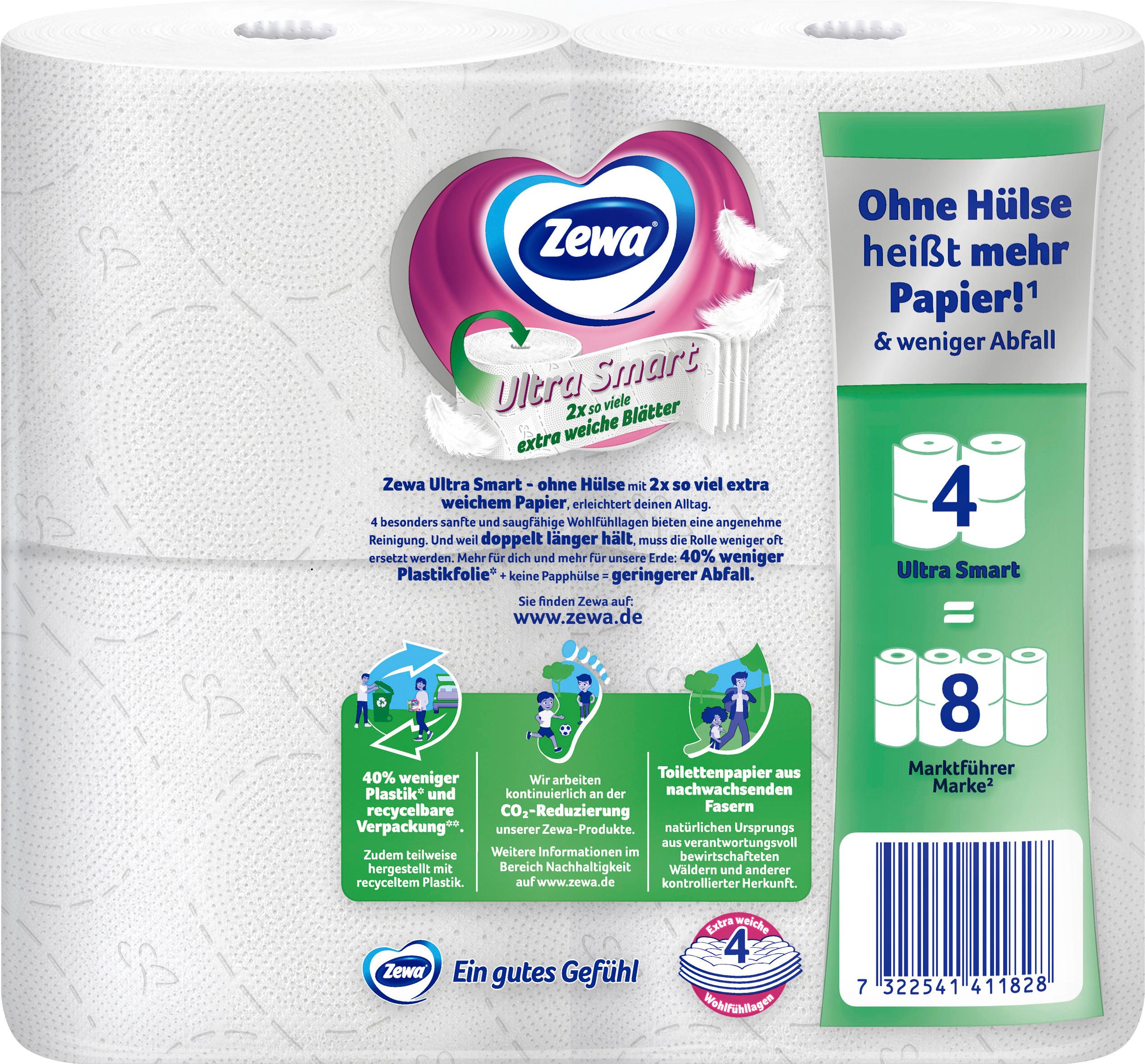 Produktbild Zewa Ultra Smart Toilettenpapier 4-lagig 2 von 7