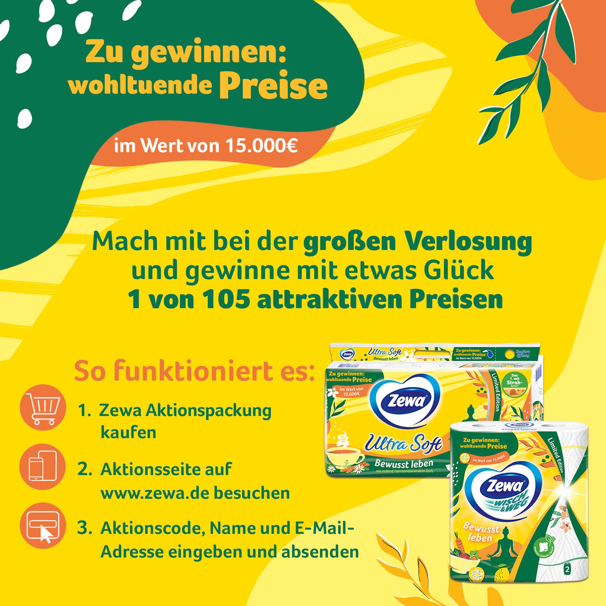 Produktbild ZEWA ULTRA SOFT TOILETTENPAPIER 8x150 BLATT 4 LAGEN 9 von 9