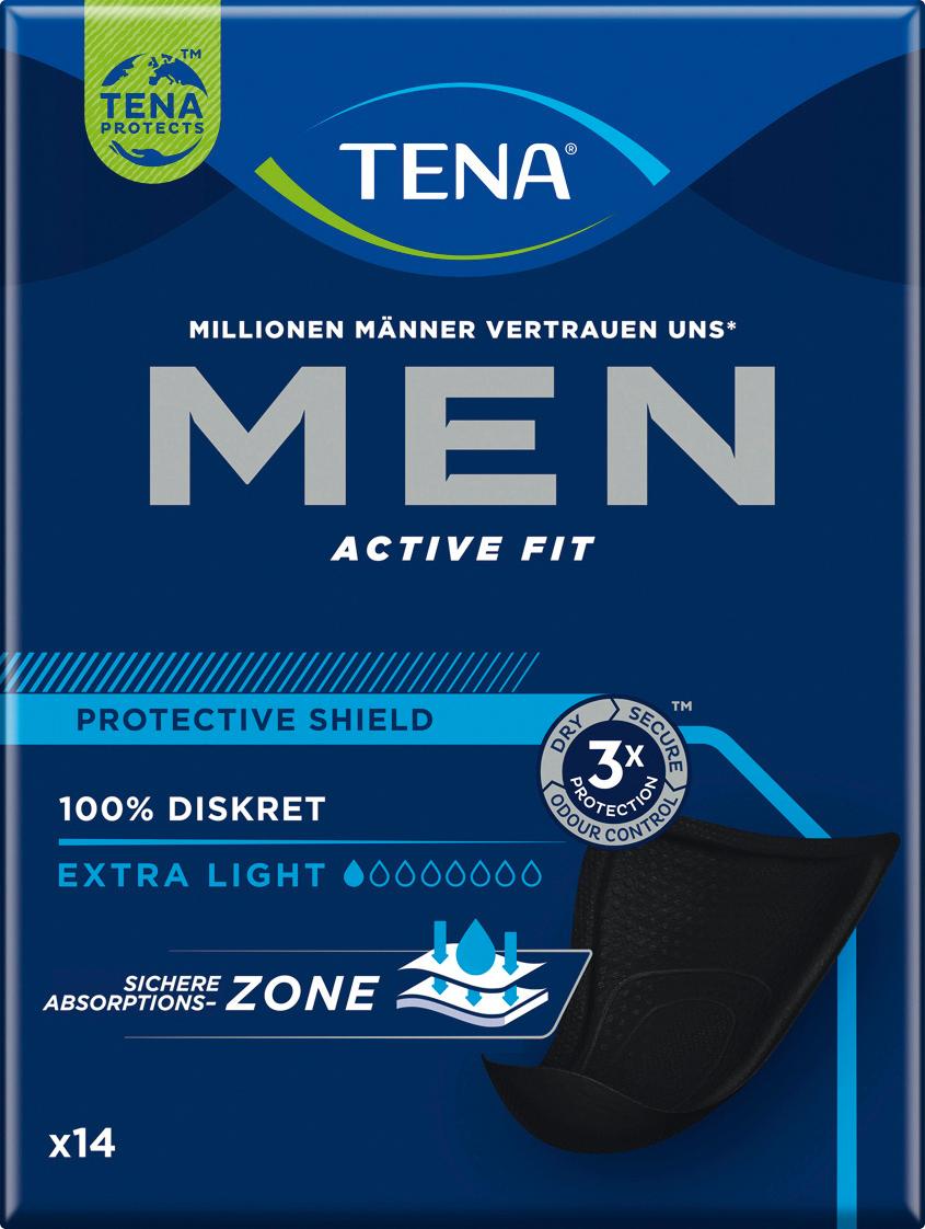 TENA MEN Active Fit Protective Shield Inkoninenz Einlagen