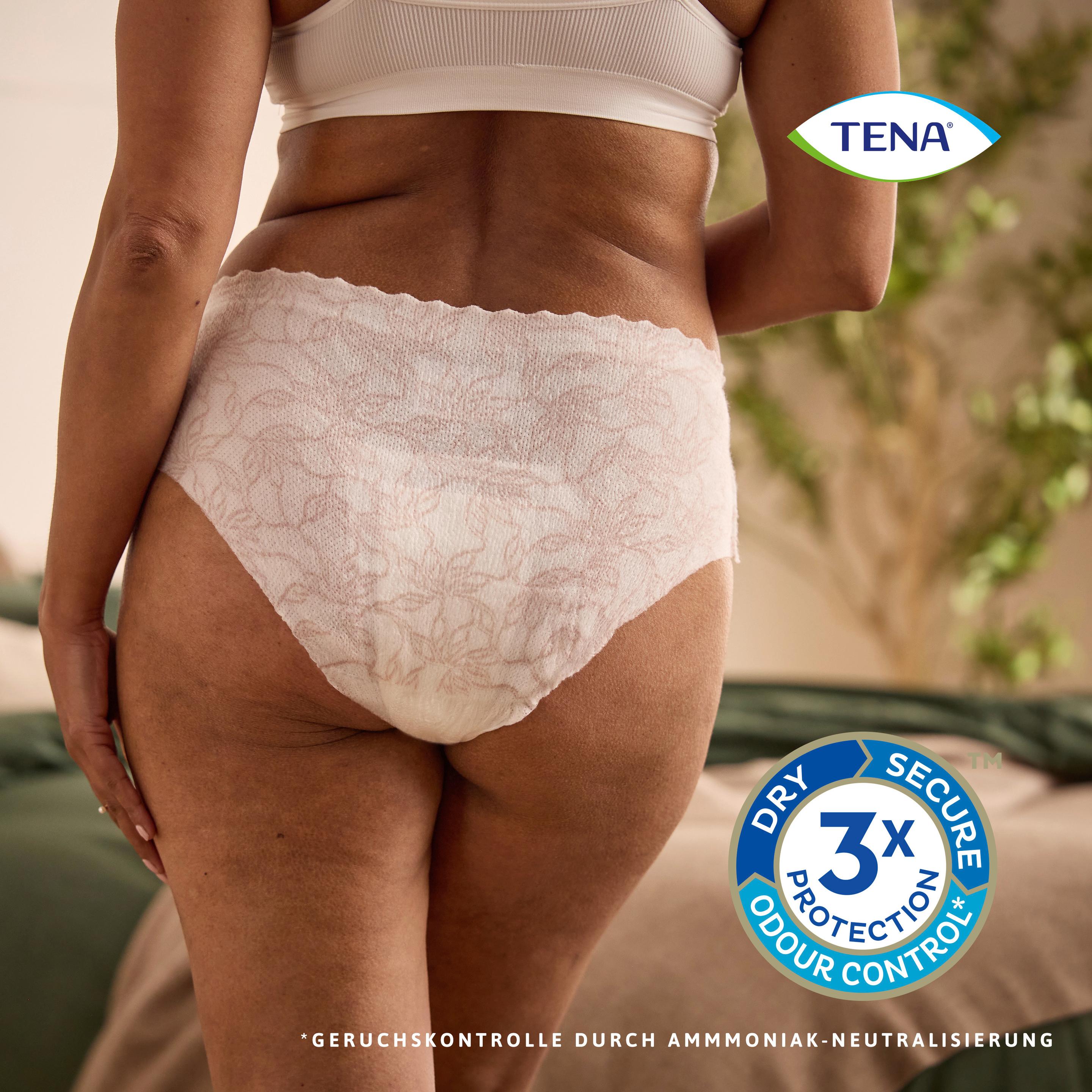 Produktbild Tena Silhouette Hüfthohe Unterwäsche Plus Weiß Gr. M 10 von 13