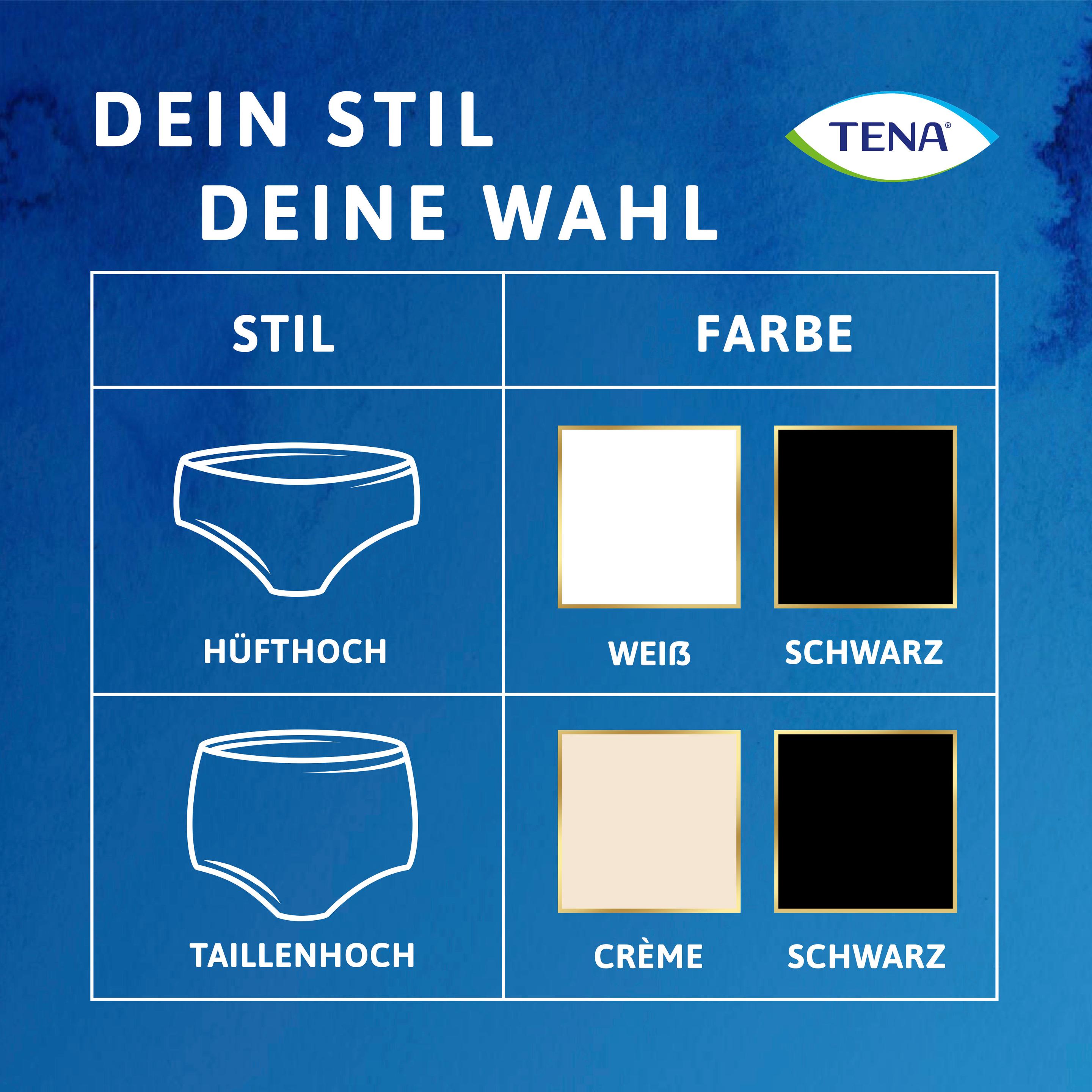 Produktbild Tena Silhouette Hüfthohe Unterwäsche Plus Weiß Gr. M 7 von 13