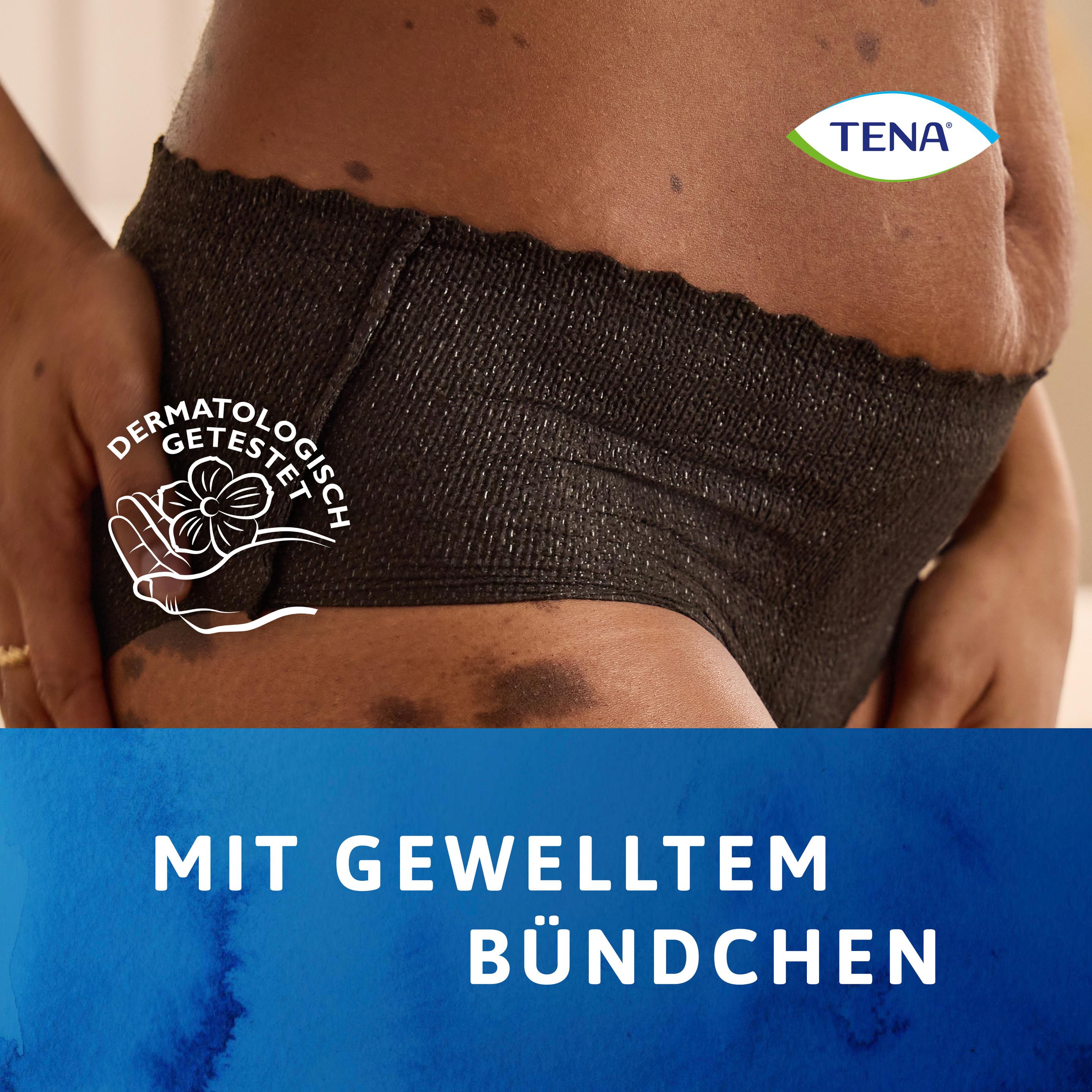 Produktbild Tena Silhouette Hüfthohe Unterwäsche Plus Schwarz Gr. M 9 von 11