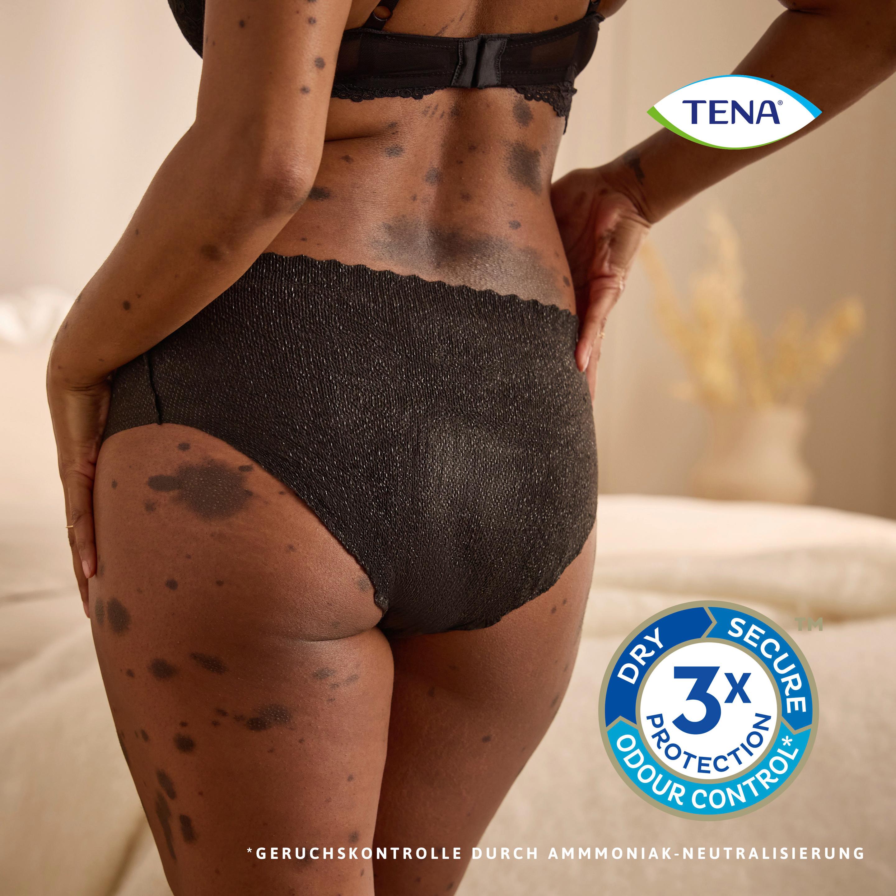 Produktbild Tena Silhouette Hüfthohe Unterwäsche Plus Schwarz Gr. M 5 von 11