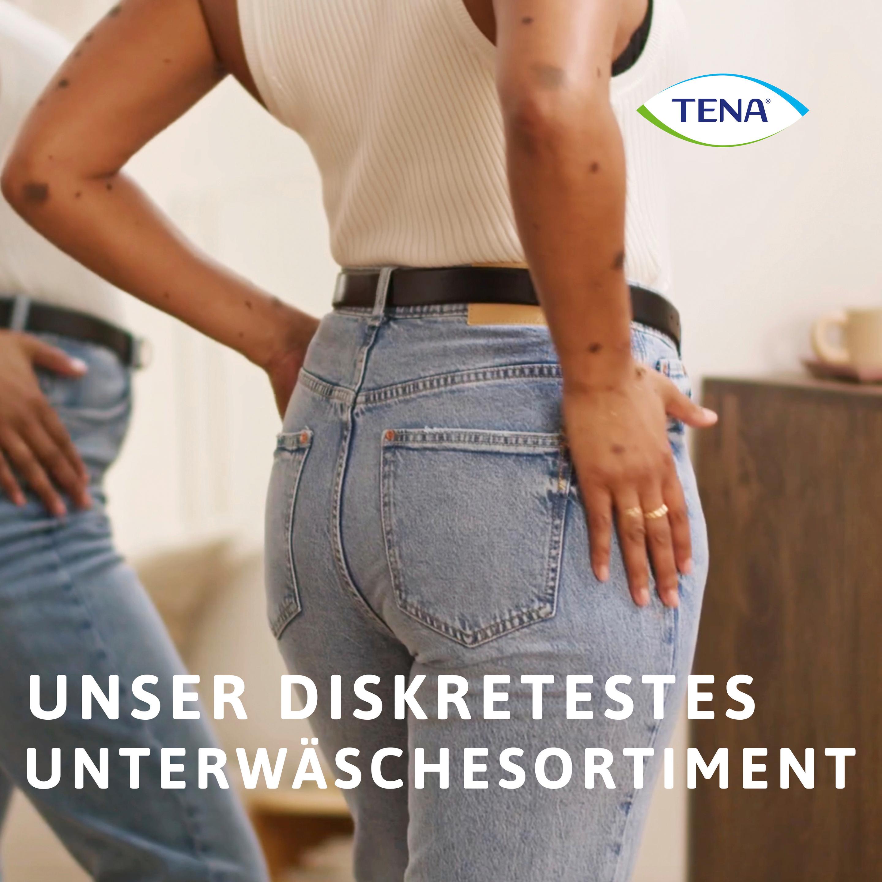Produktbild Tena Silhouette Hüfthohe Unterwäsche Plus Schwarz Gr. M 8 von 11