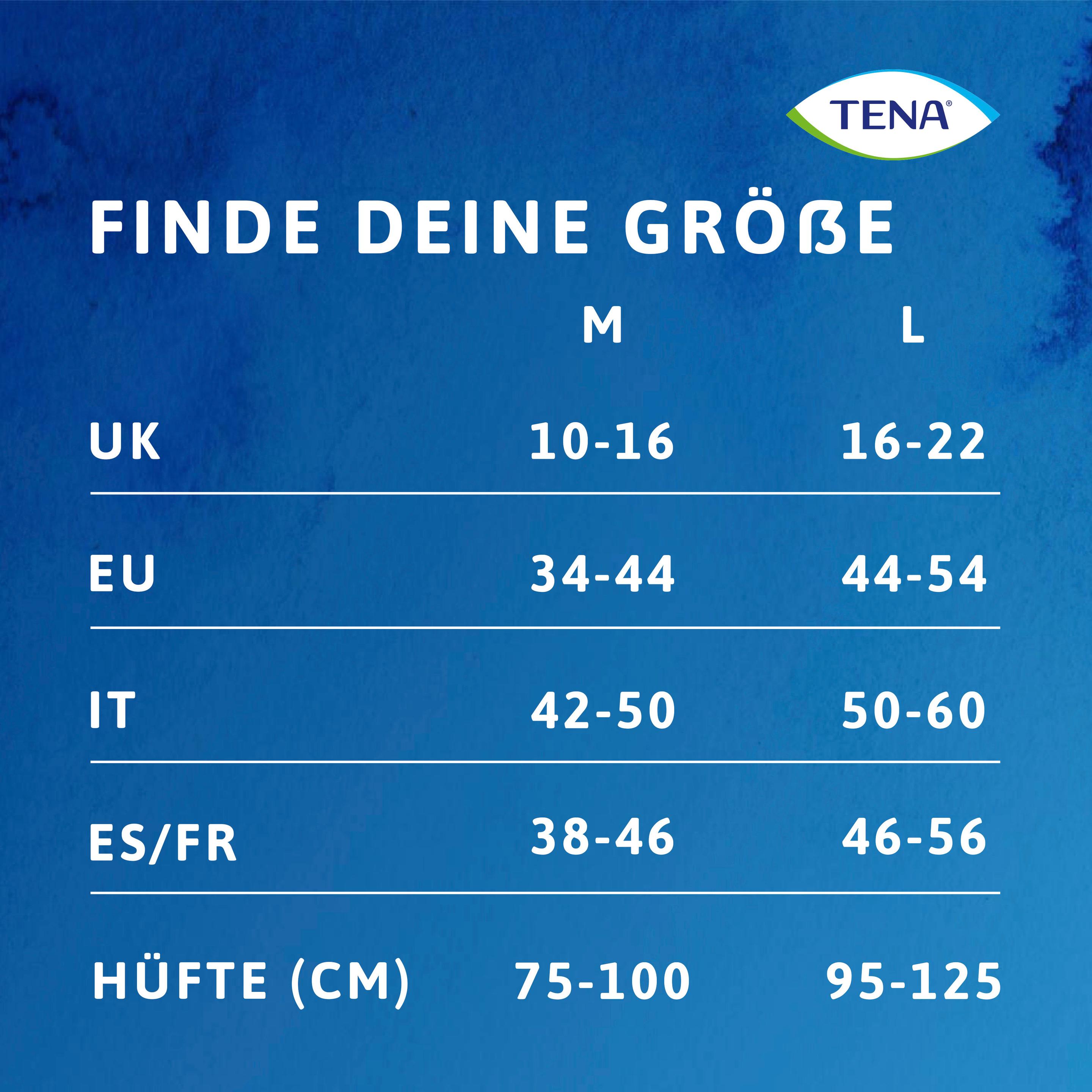 Produktbild Tena Silhouette Hüfthohe Unterwäsche Plus Schwarz Gr. M 7 von 11