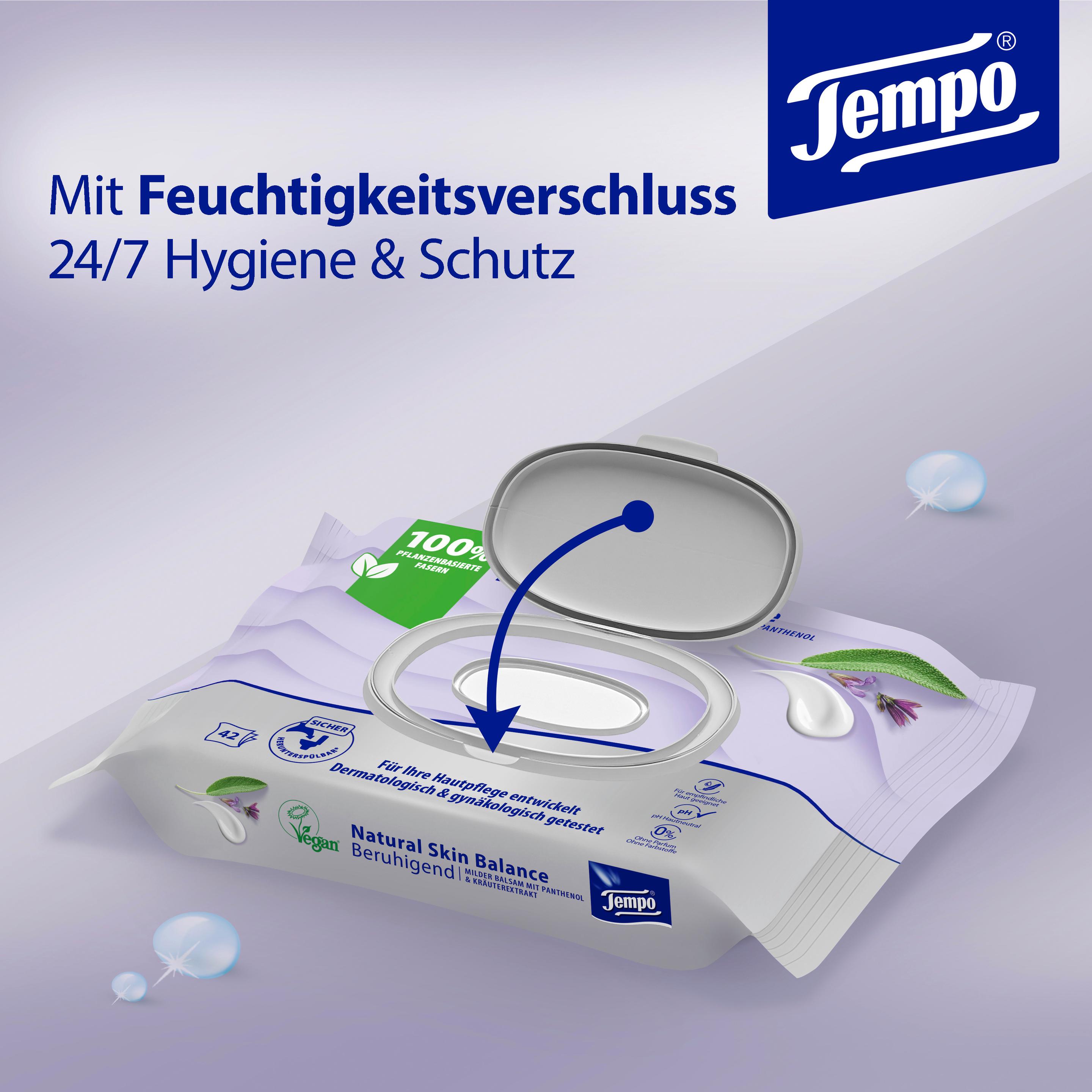 Produktbild Tempo Feuchtes Toilettenpapier Natural Skin Balance 3 von 8