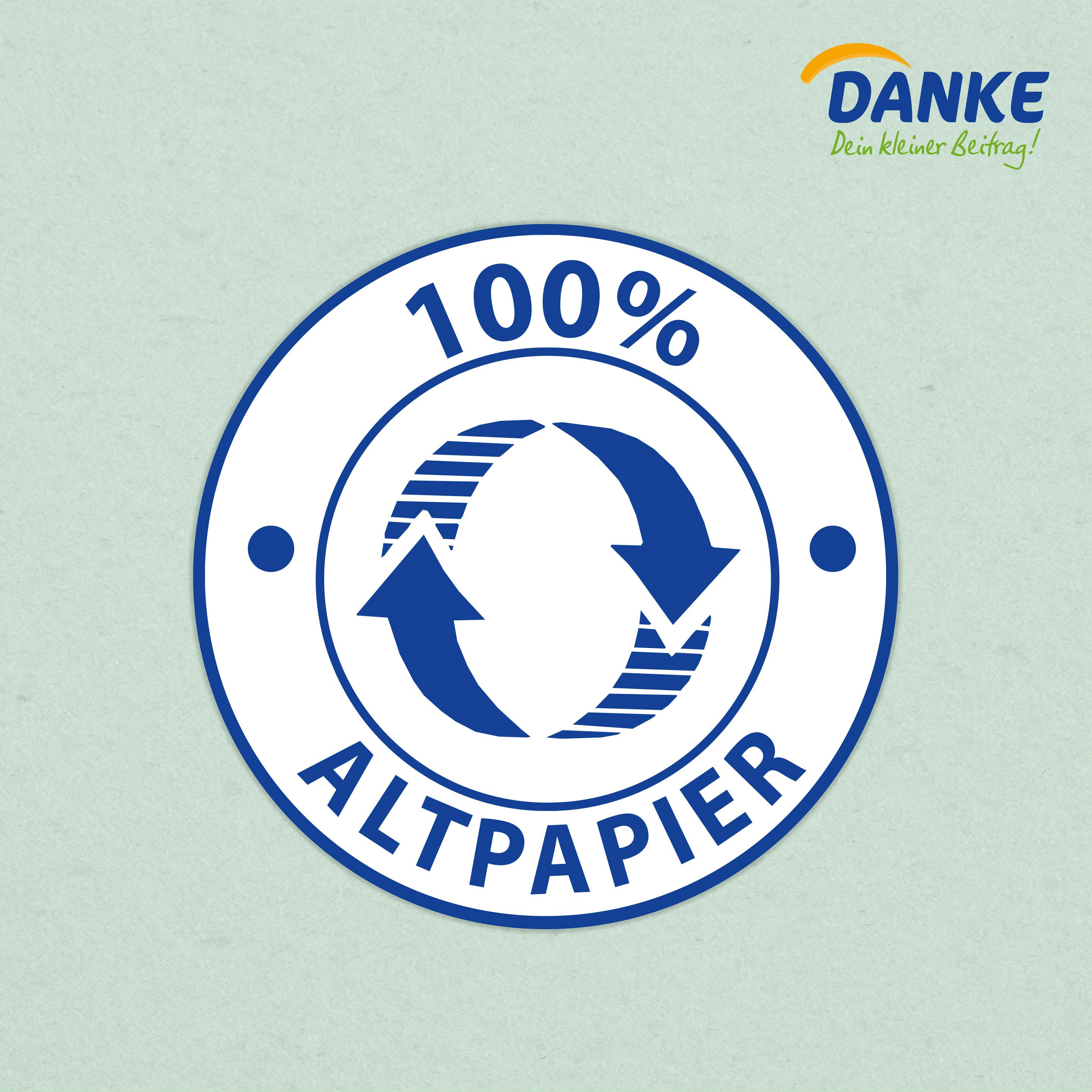 Produktbild DANKE Toilettenpapier Recycling 3-lagig 2 von 5