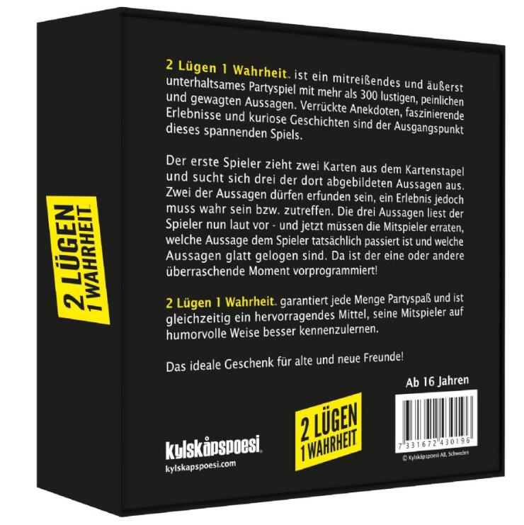 Produktbild Kylskapspoesi AB 2 Lügen. 1 Wahrheit – Was stimmt, was ist gelogen? 3 von 3