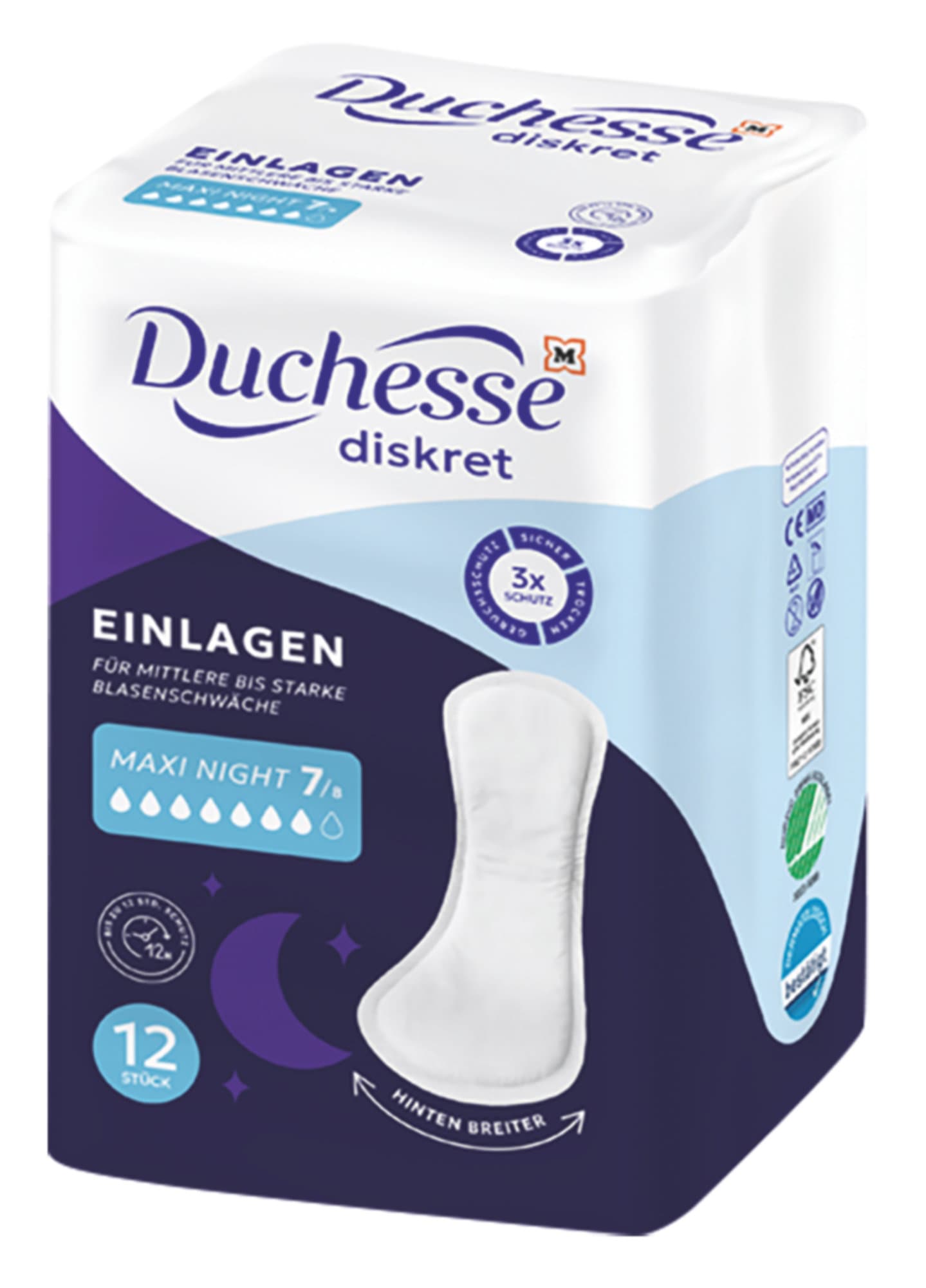 Duchesse diskret Einlagen Maxi Night