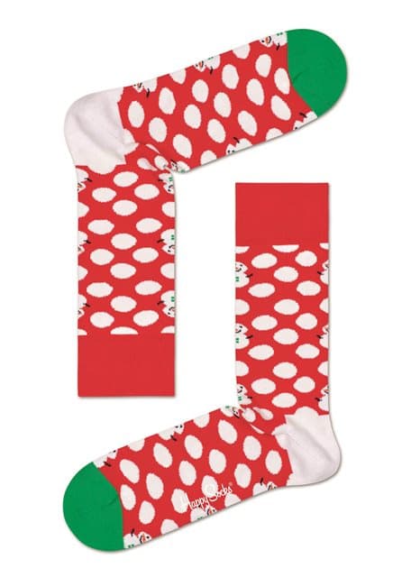 Happy Socks Unisex Socken Big Dot Snowman