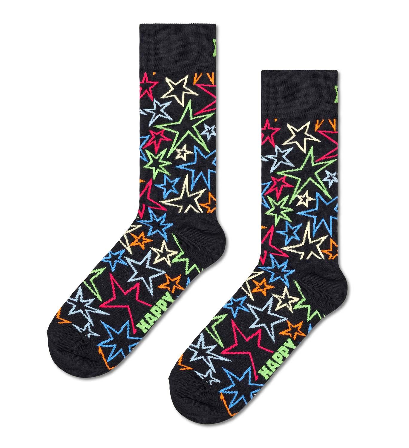 Happy Socks Unisex Socken Mega Star