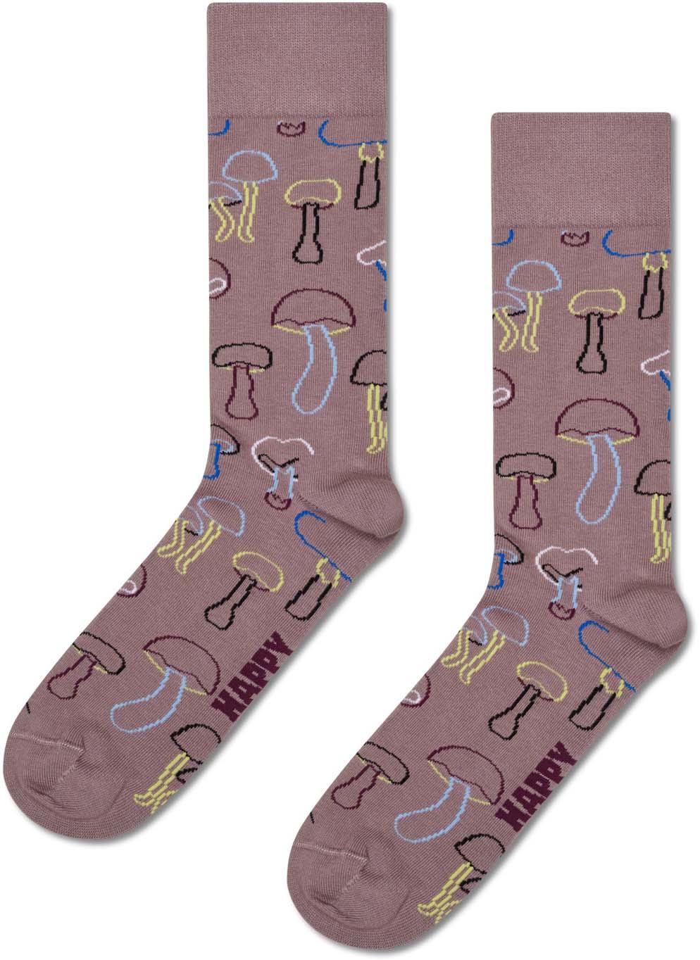Happy Socks Unisex Socken Mushroom Plant Dye