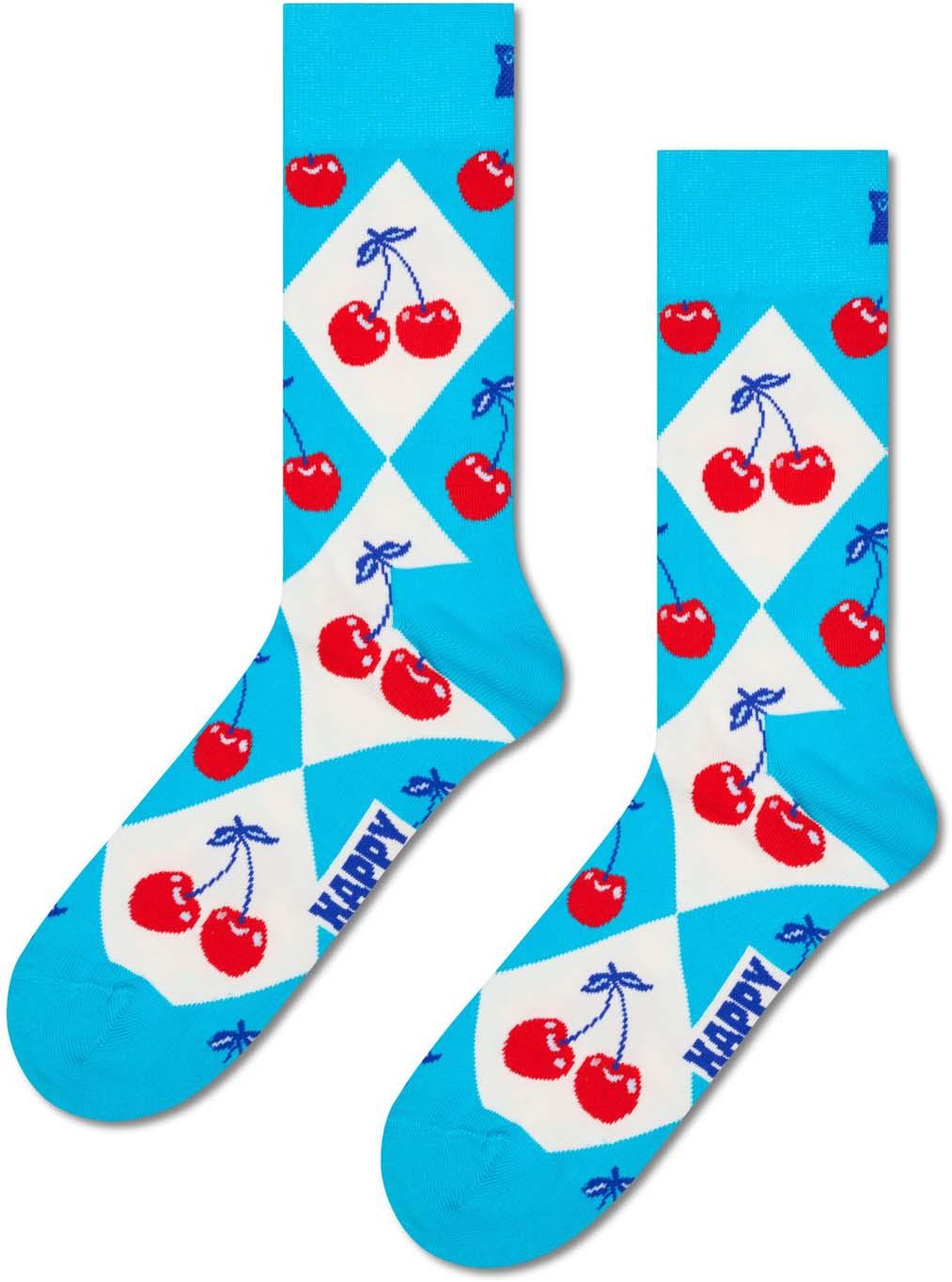 Happy Socks Unisex Socken Cherry Argyle