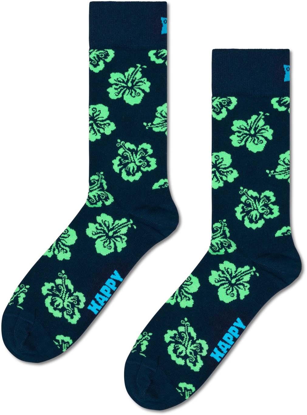 Happy Socks Unisex Socken Hibiscus