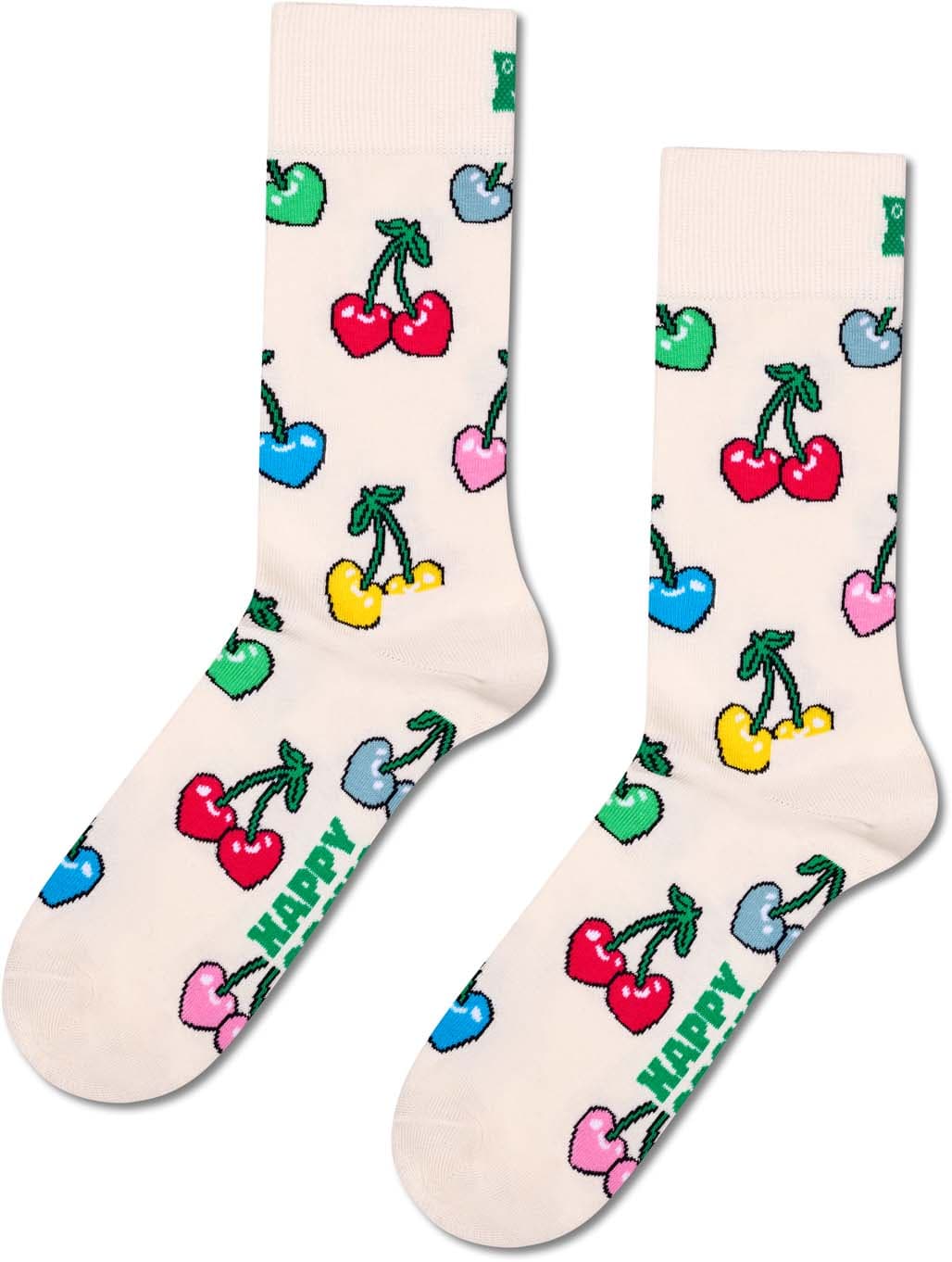 Happy Socks Damen Socken Cherry Heart