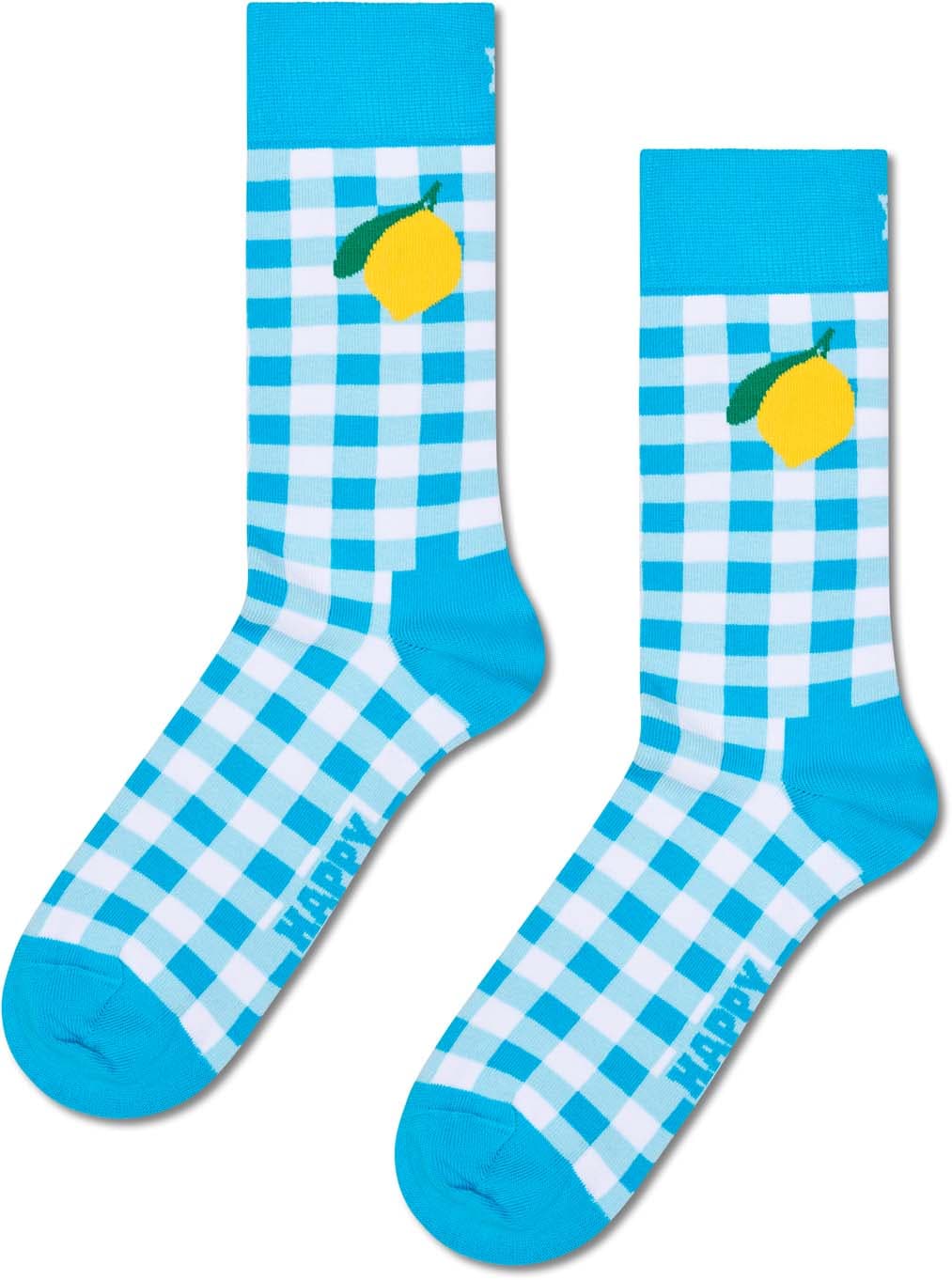 Happy Socks Unisex Socken Gingham Lemon