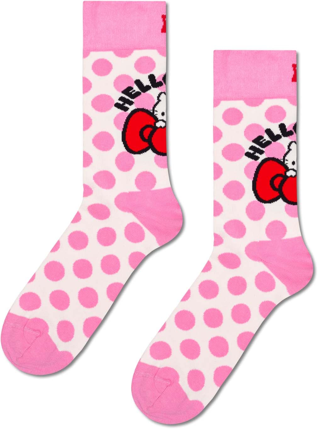 Happy Socks Damen Socken Hello Kitty Pink Dot