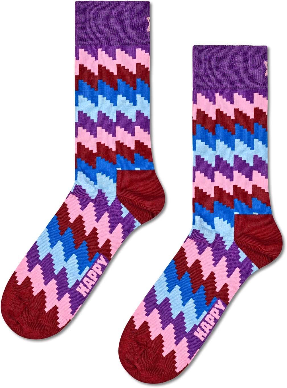 Happy Socks Damen Socken Zig Zag
