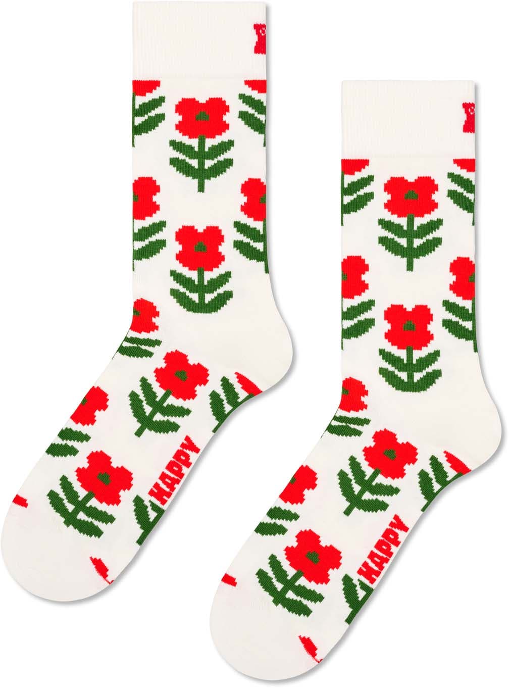 Happy Socks Damen Socken Pixel Flower