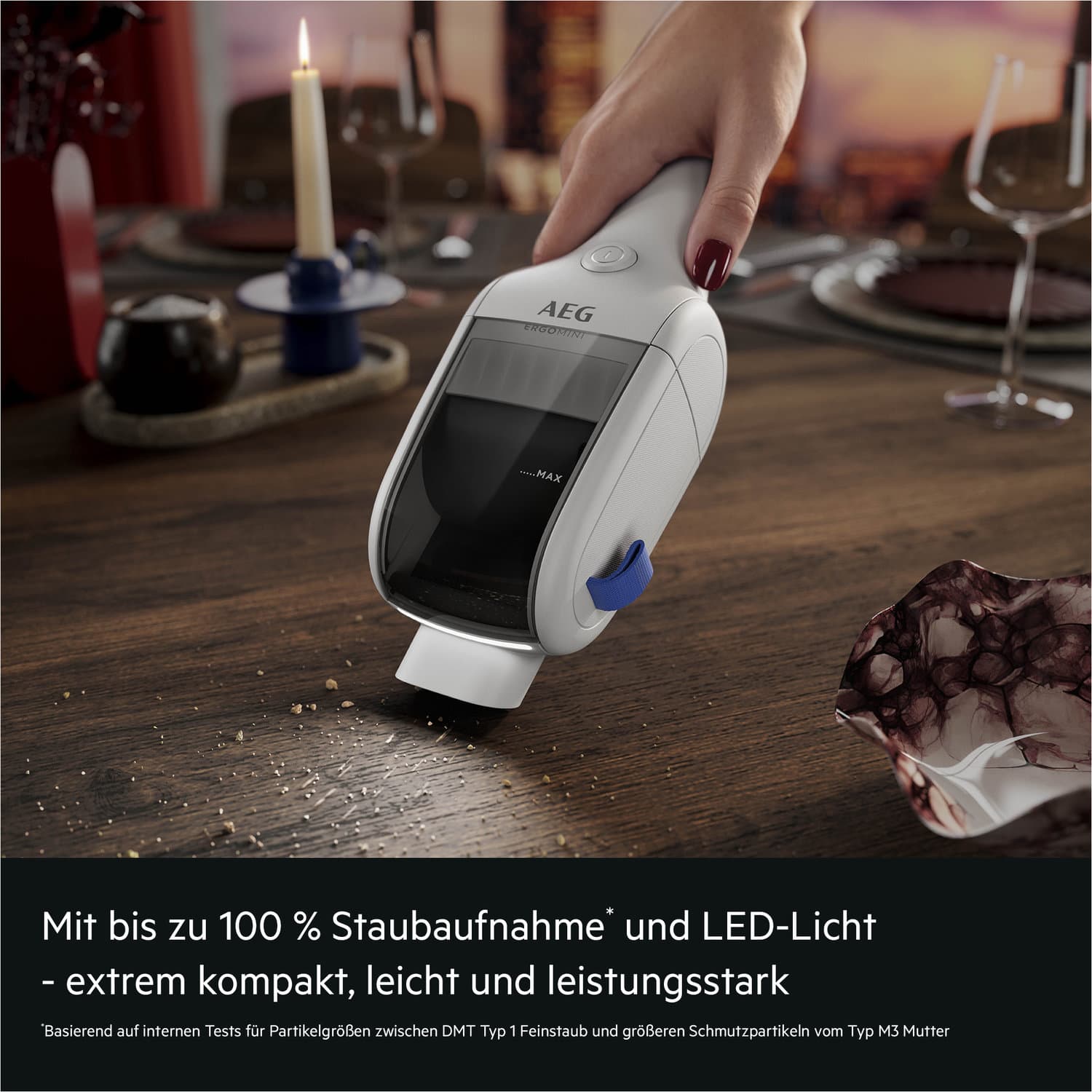 AEG Ergomini Akku Handstaub-Sauger AH1EM10SW