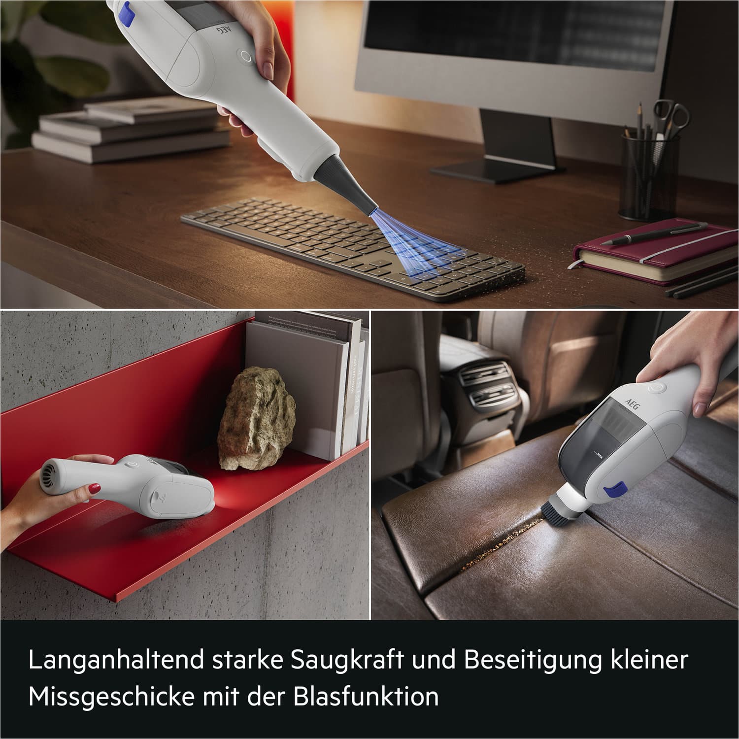 AEG Ergomini Akku Handstaub-Sauger AH1EM10SW