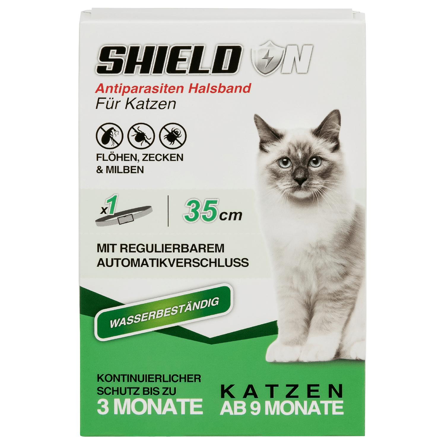 SHIELD ON Ungezieferhalsband für Katzen