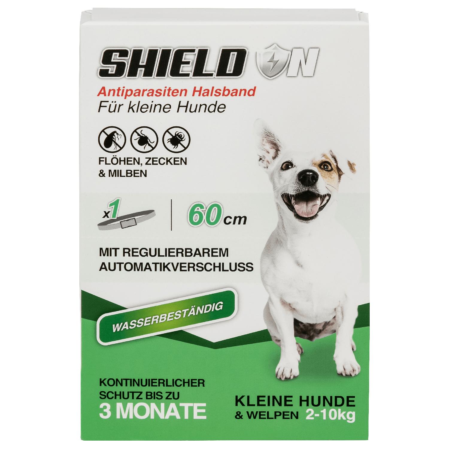 SHIELD ON Ungezieferhalsband für kleine Hunde