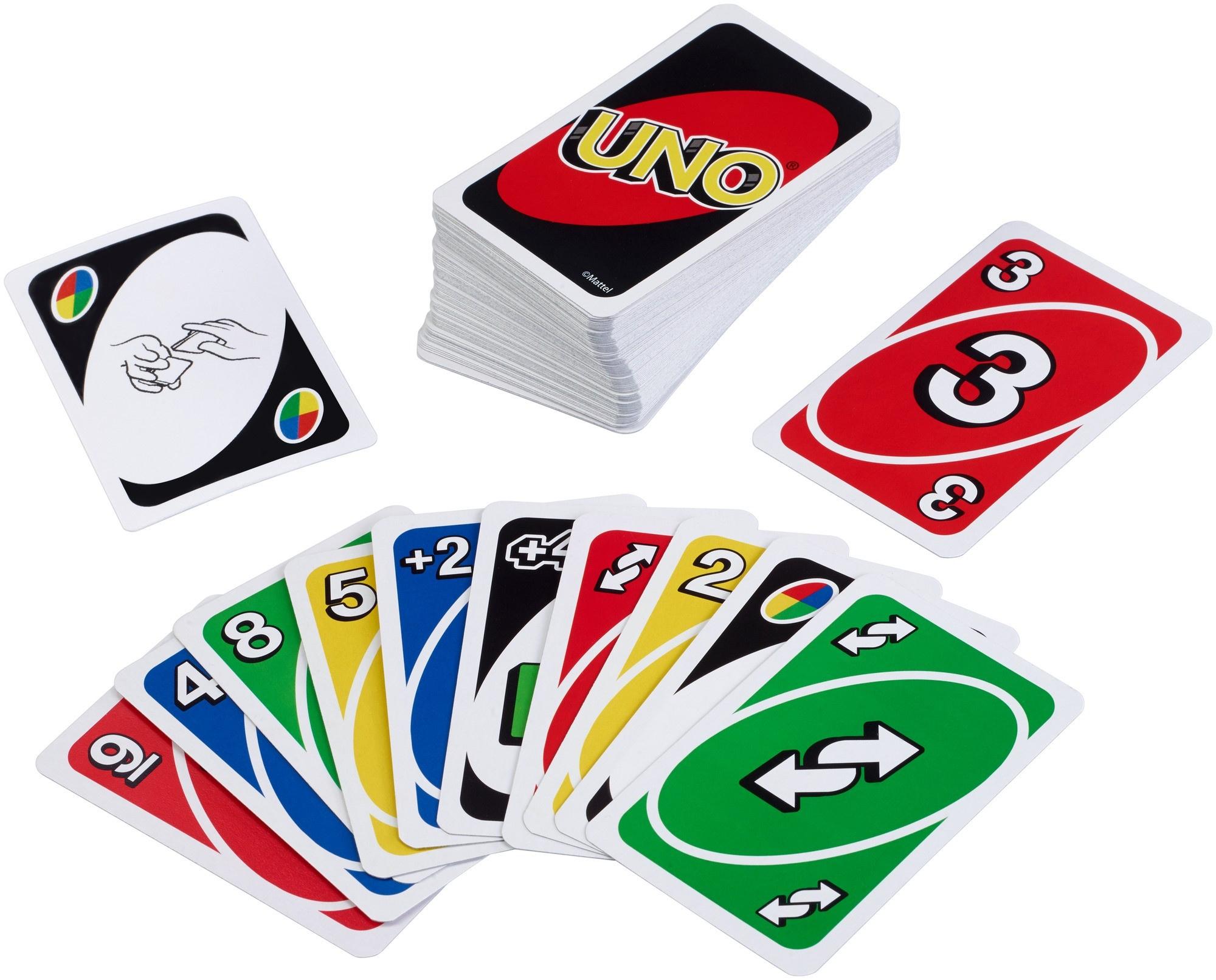 Produktbild Mattel Games UNO Kartenspiel, Gesellschaftsspiel, Familienspiel, Kinderspiel 2 von 6