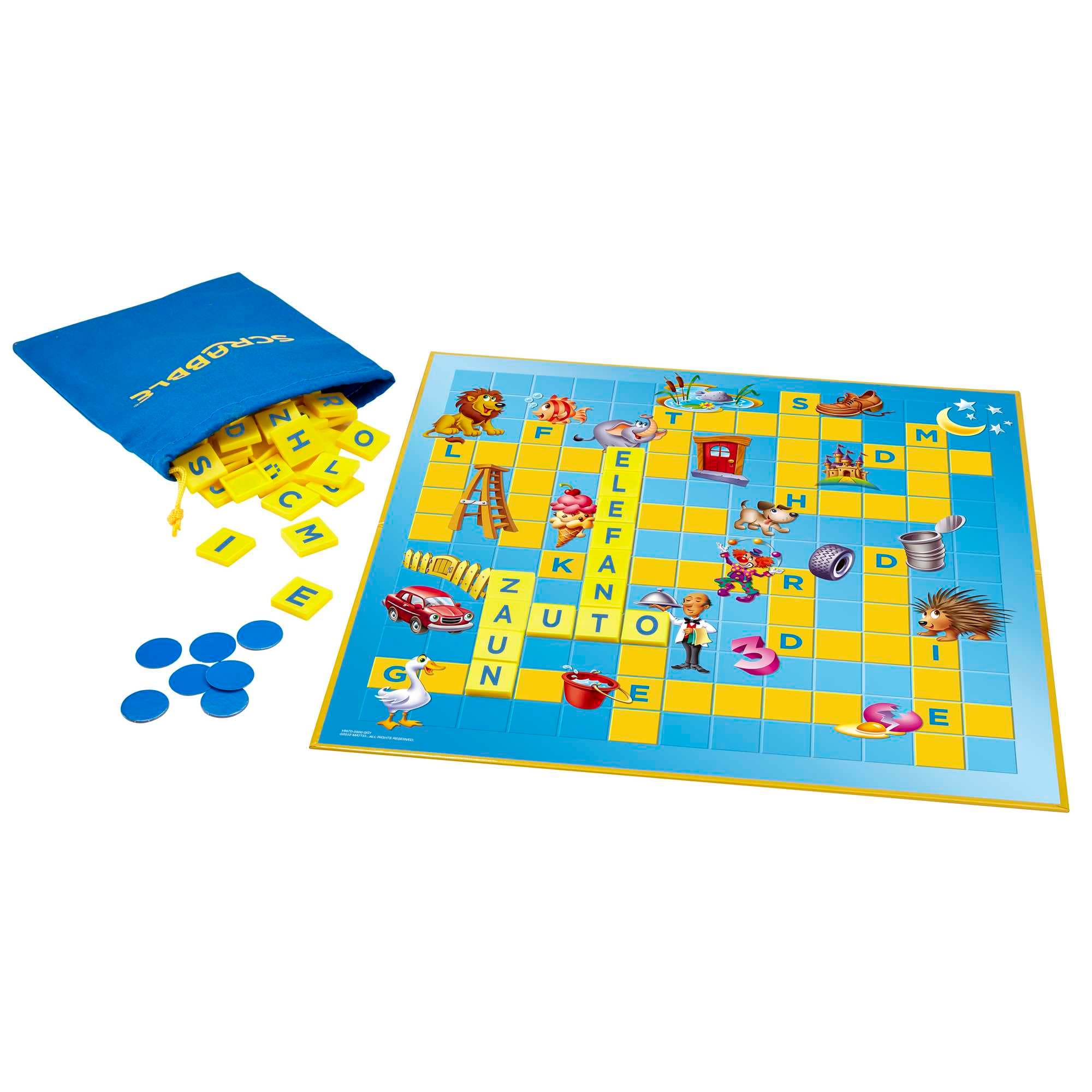 Produktbild Mattel Games Scrabble Junior, Kinderspiel, Lernspiel, Brettspiel, Familienspiel 3 von 7