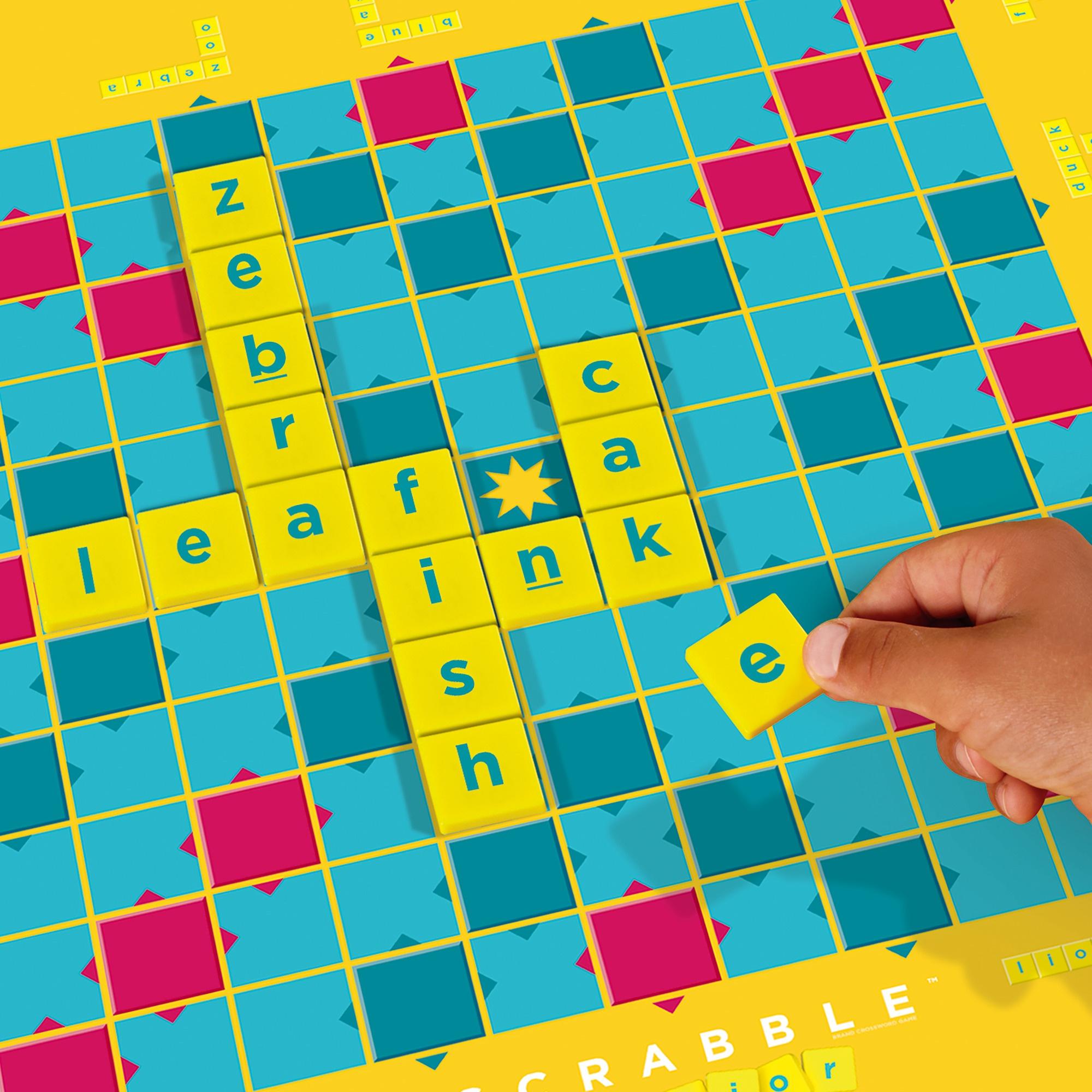 Produktbild Mattel Games Scrabble Junior, Kinderspiel, Lernspiel, Brettspiel, Familienspiel 2 von 5