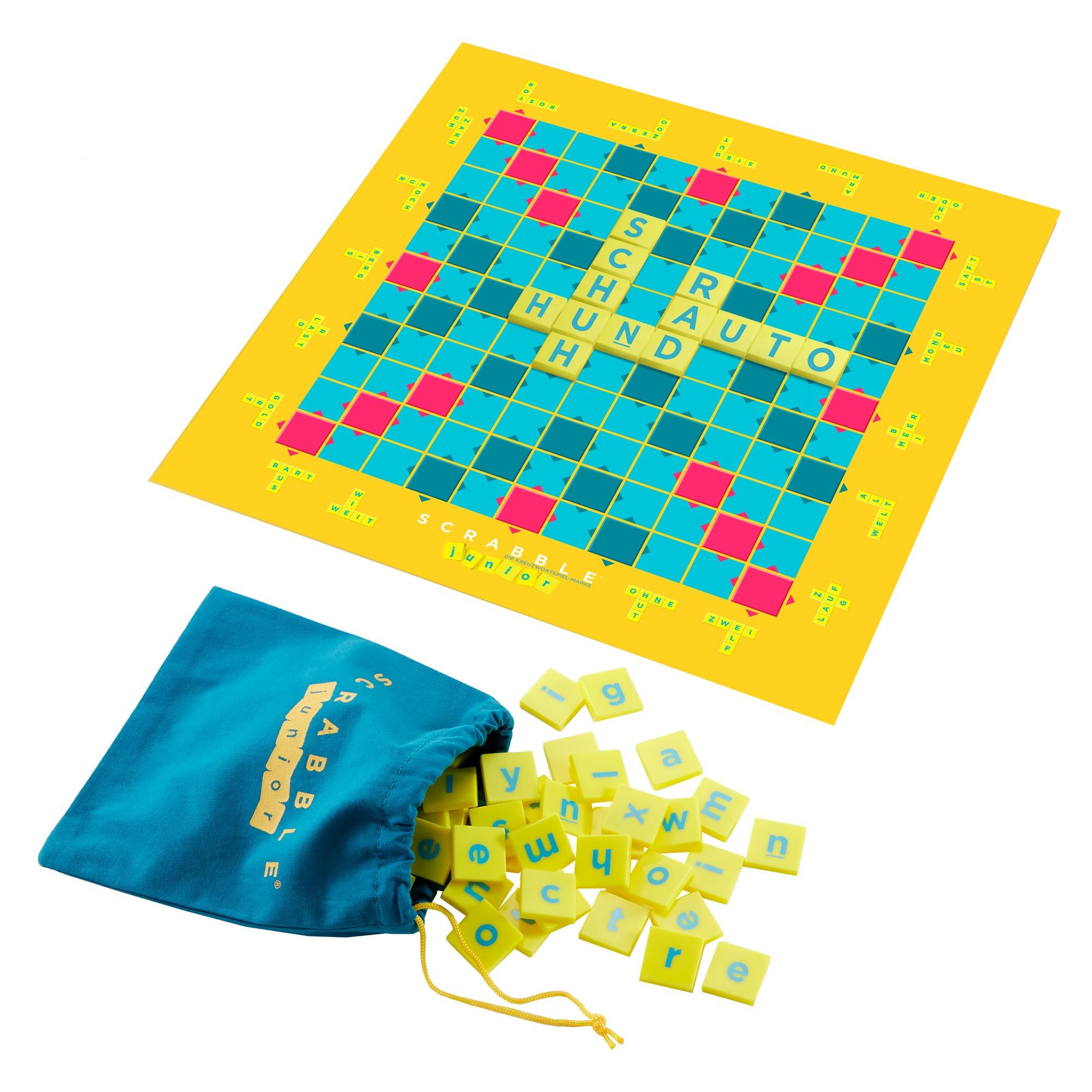 Produktbild Mattel Games Scrabble Junior, Kinderspiel, Lernspiel, Brettspiel, Familienspiel 4 von 5