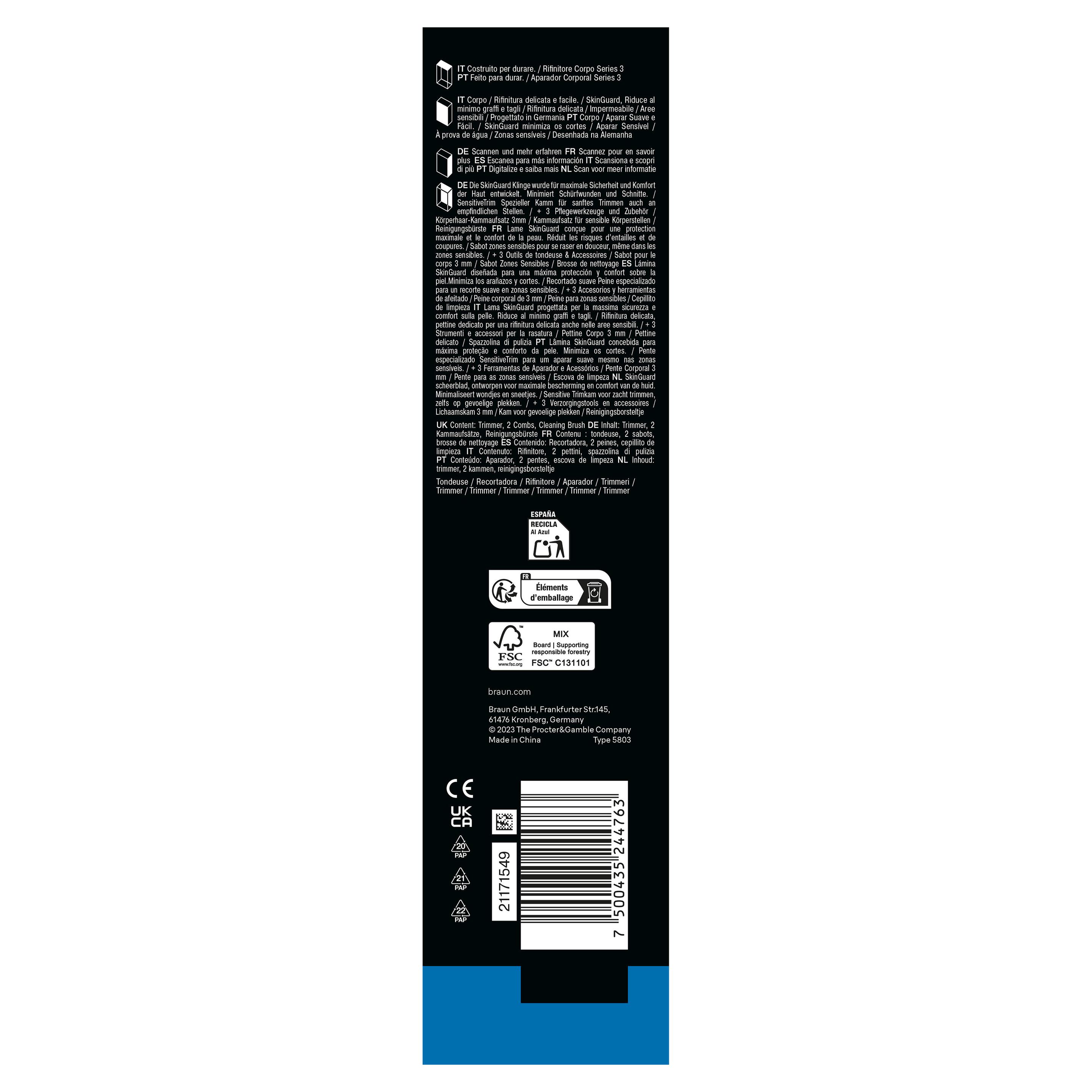 Produktbild BRAUN Bodygroomer Series 3 BG3530 4 von 15