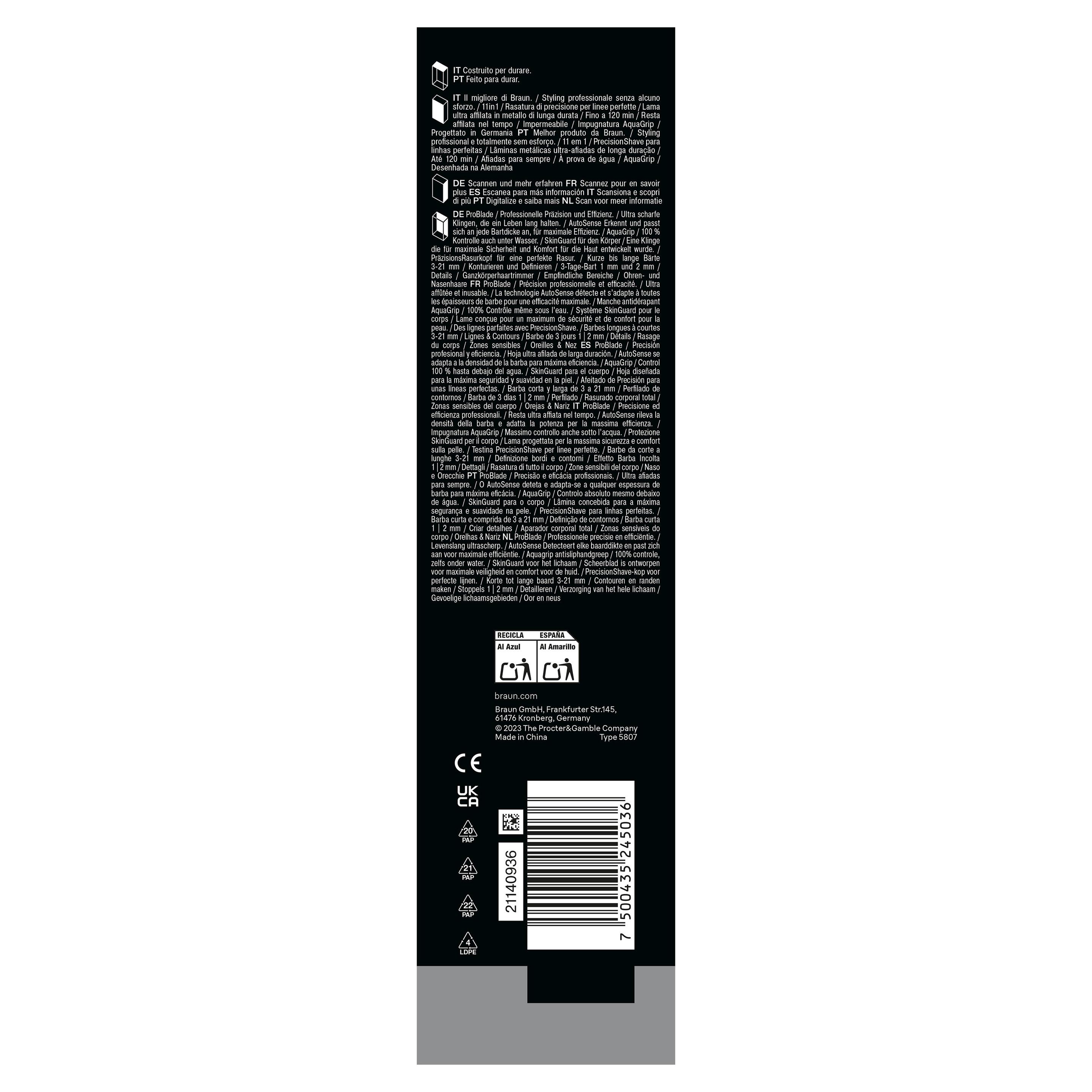 Produktbild BRAUN Barttrimmer Serie 7 All-In-One Style Kit AIO7540 16 von 17