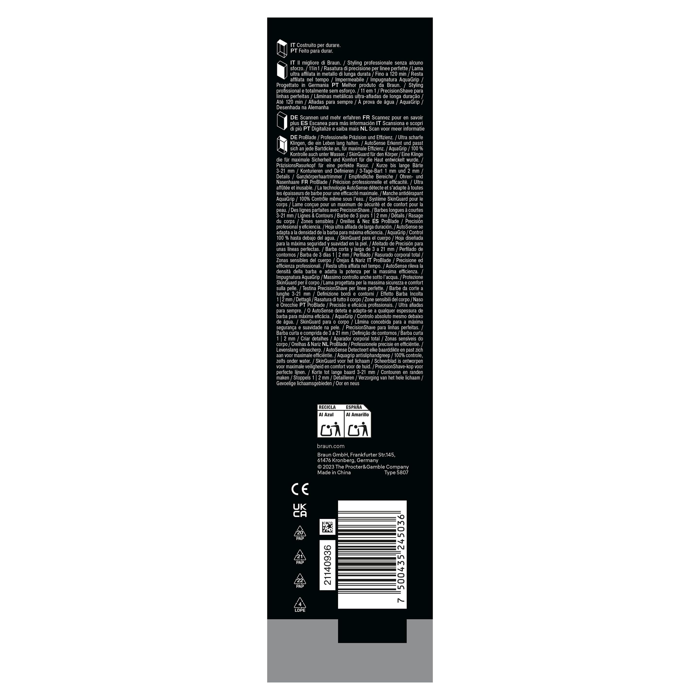 Produktbild BRAUN Barttrimmer Serie 7 All-In-One Style Kit AIO7540 14 von 17