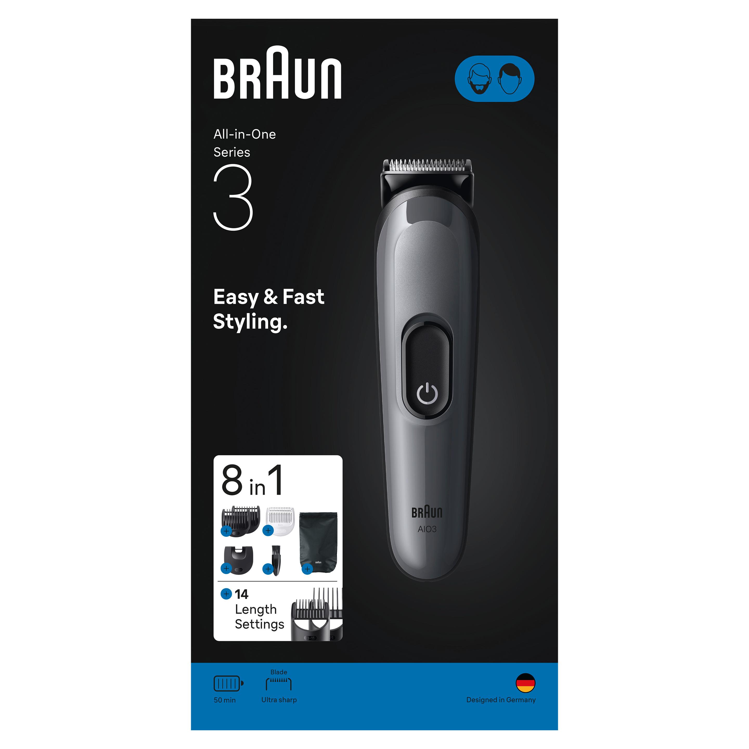 BRAUN Barttrimmer Series 3 All-In-One Style Kit AIO3540