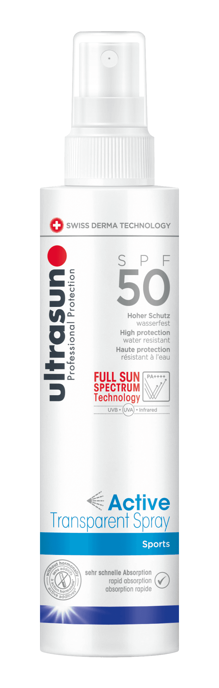 ULTRASUN Active Transparent Spray SPF50