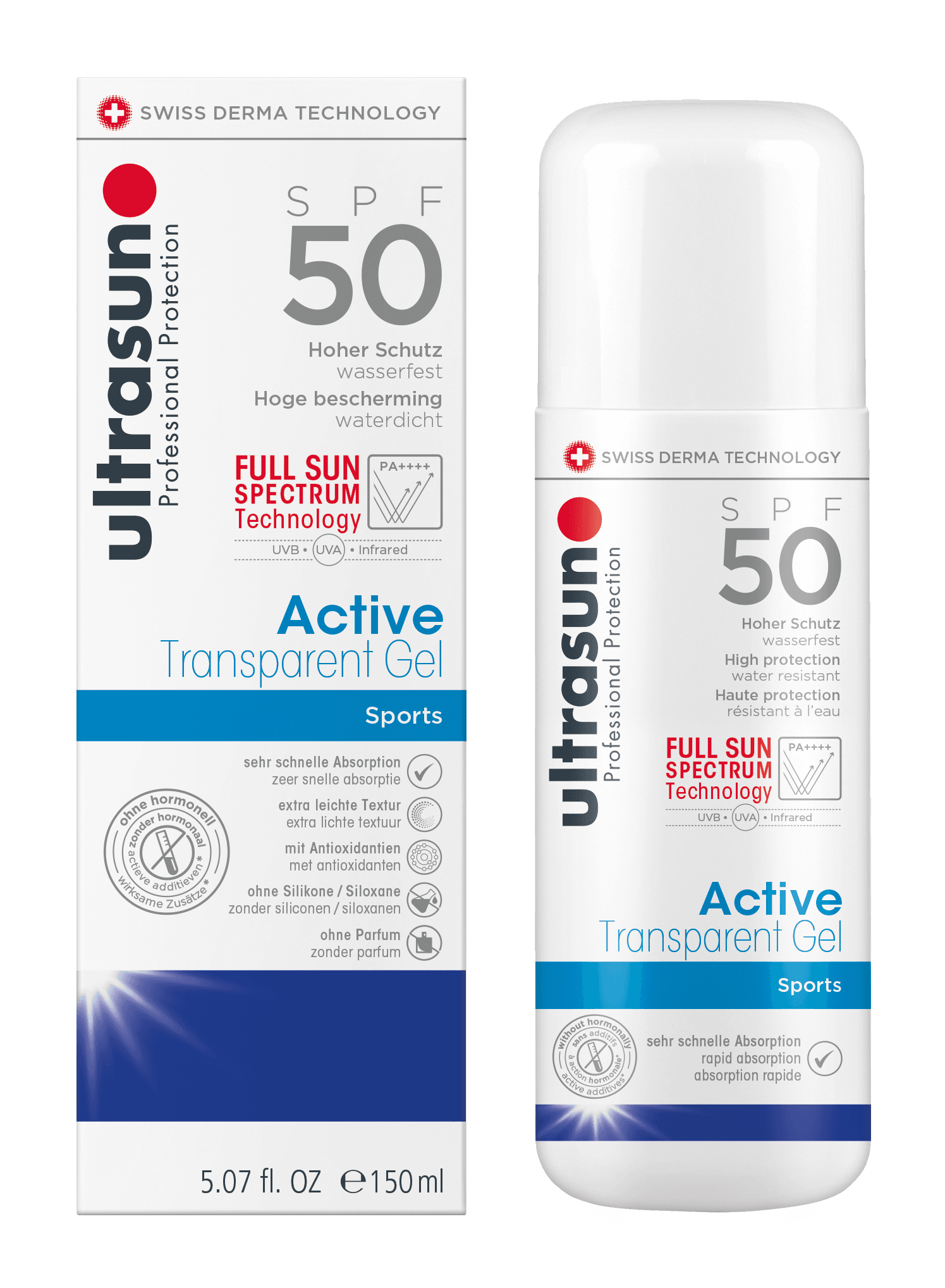 ULTRASUN Active Transparent Gel SPF50