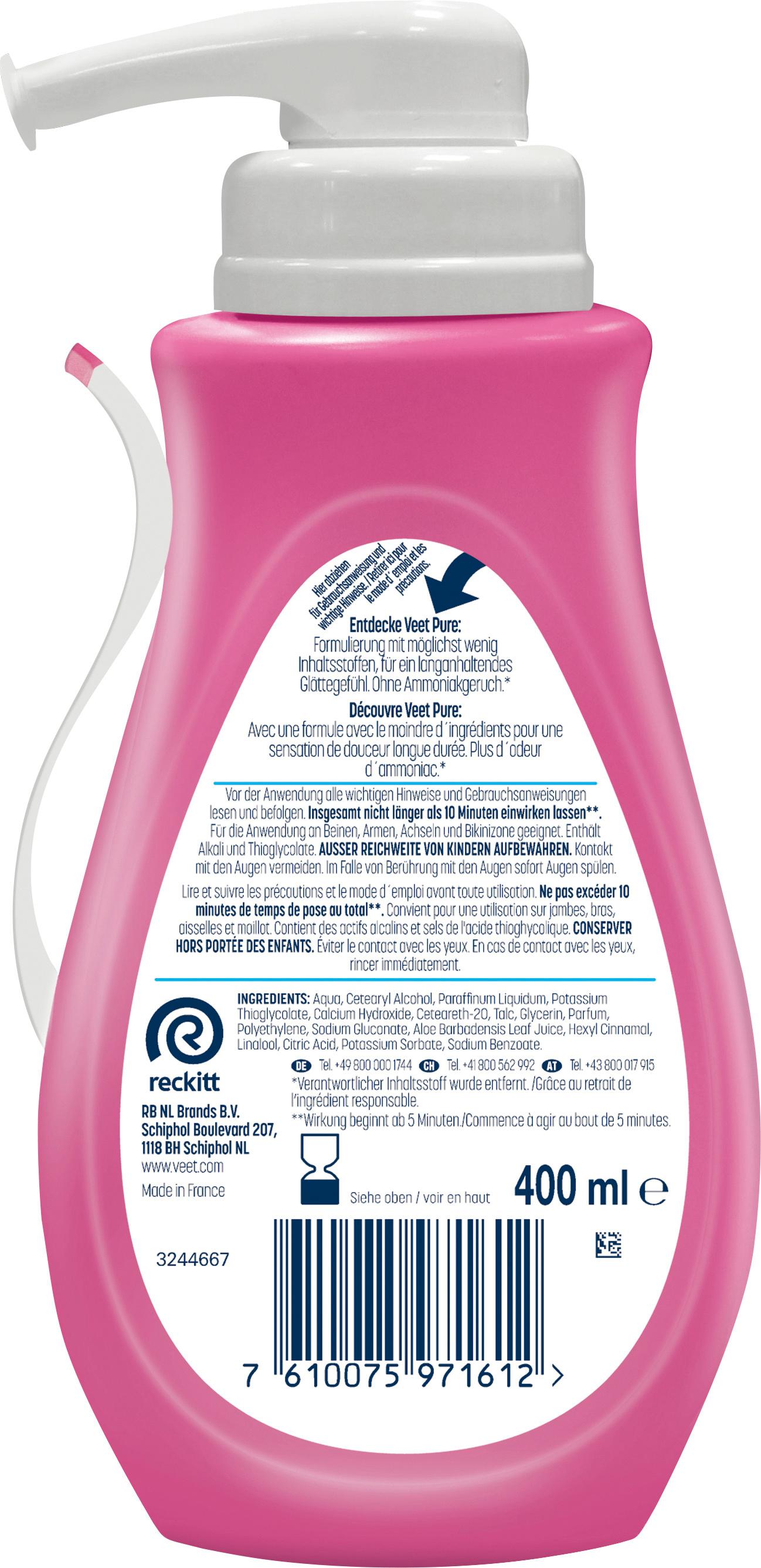 Produktbild Veet pure Haarentfernungscreme Sensitive Pumpspender 2 von 10