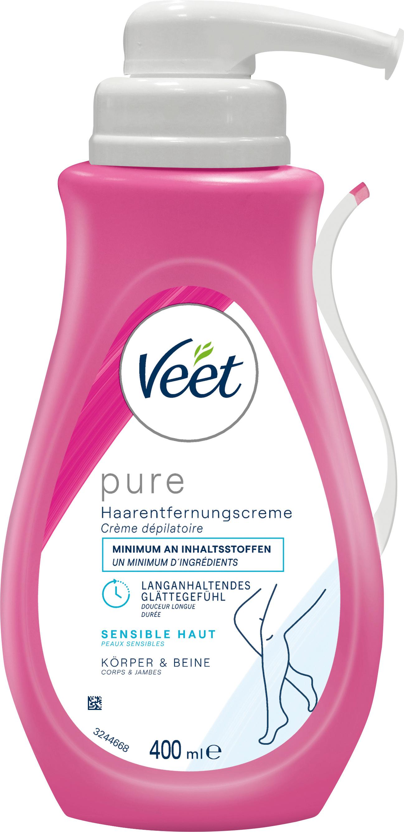 Veet pure Haarentfernungscreme Sensitive Pumpspender