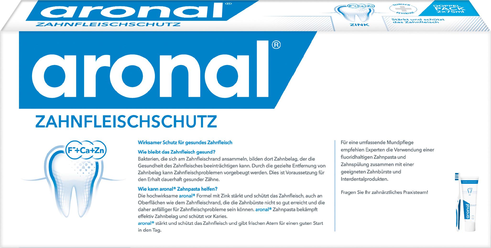Produktbild aronal Zahnfleischschutz Zahnpasta Doppelpack 2 von 2