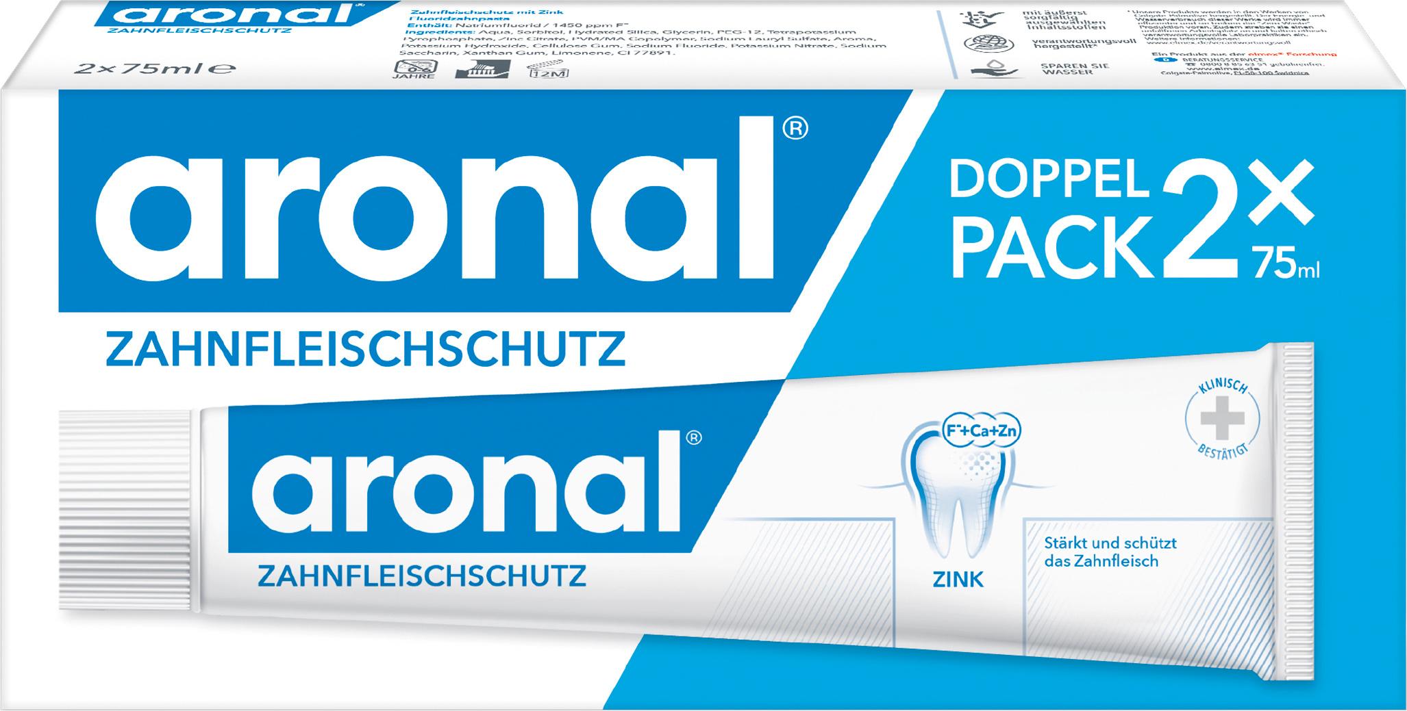 aronal Zahnfleischschutz Zahnpasta Doppelpack