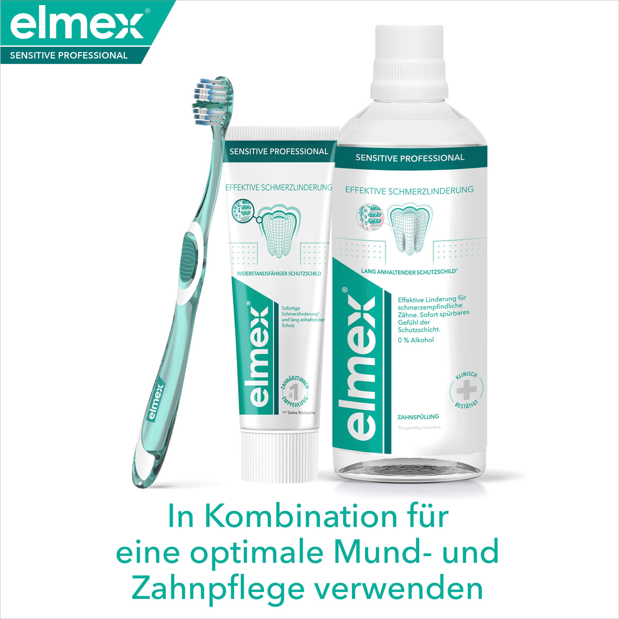 Produktbild elmex Mundspülung Sensitive Professional – alkoholfreie Mundspülung für effektive Schmerzlinderung empfindlicher Zähne 5 von 11