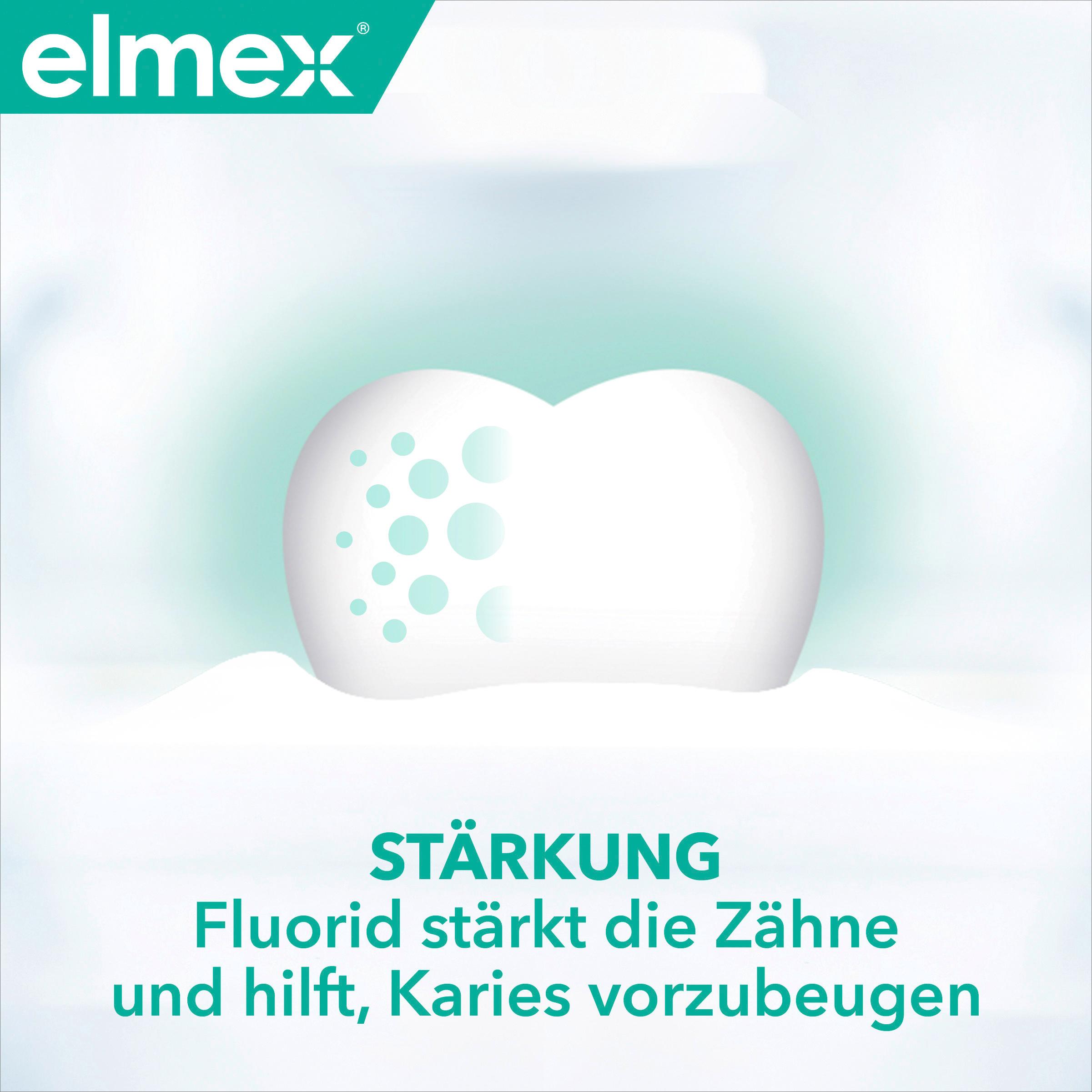 Produktbild elmex Zahnpasta Sensitive – sanfte Zahnreinigung und Schutz für schmerzempfindliche Zähne – für starke Zähne und gegen Karies 2 von 12