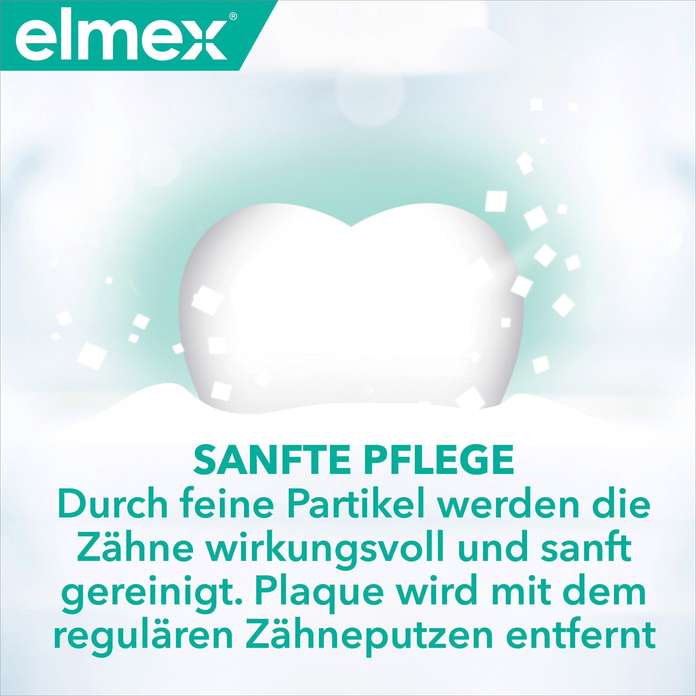 Produktbild elmex Zahnpasta Sensitive – sanfte Zahnreinigung und Schutz für schmerzempfindliche Zähne – für starke Zähne und gegen Karies 12 von 12