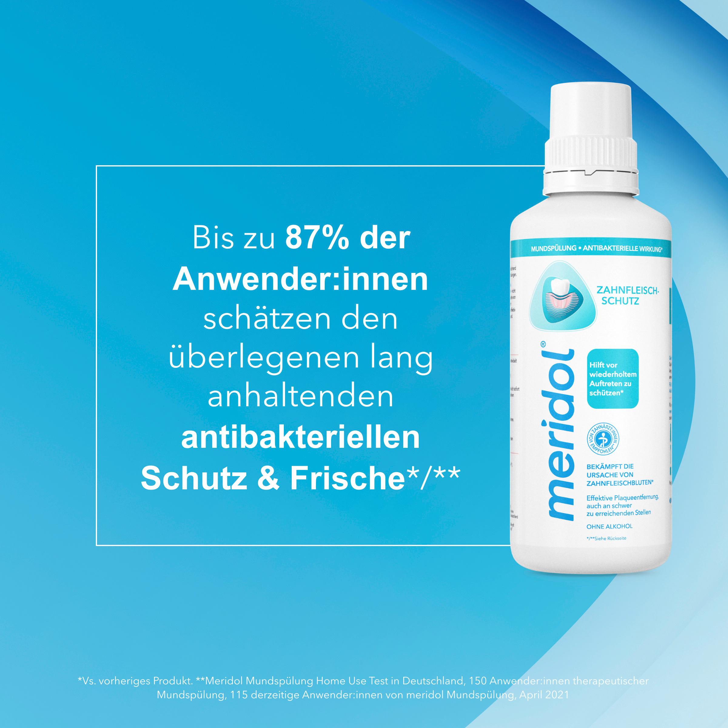 Produktbild meridol Mundspülung gegen Zahnfleischentzündung, Mundgeruch&Parodontitis 8 von 12