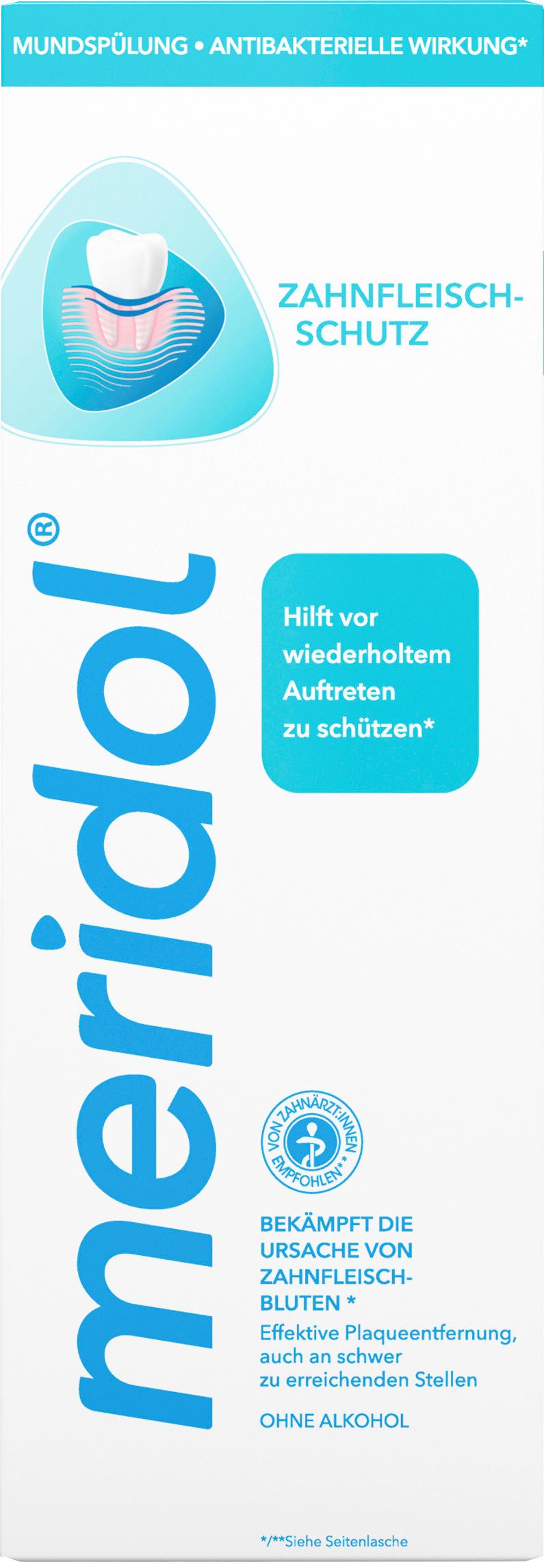 meridol Mundspülung gegen Zahnfleischentzündung, Mundgeruch&Parodontitis